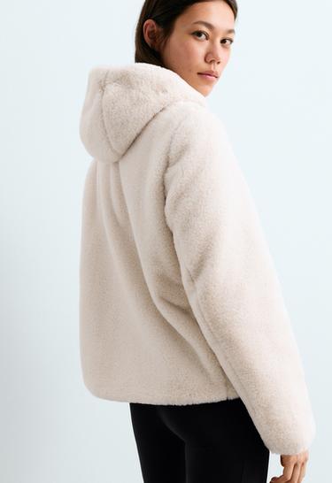FELLEX® Aerogel reversible faux-fur-effect padded jacket — PALE TAUPE 7