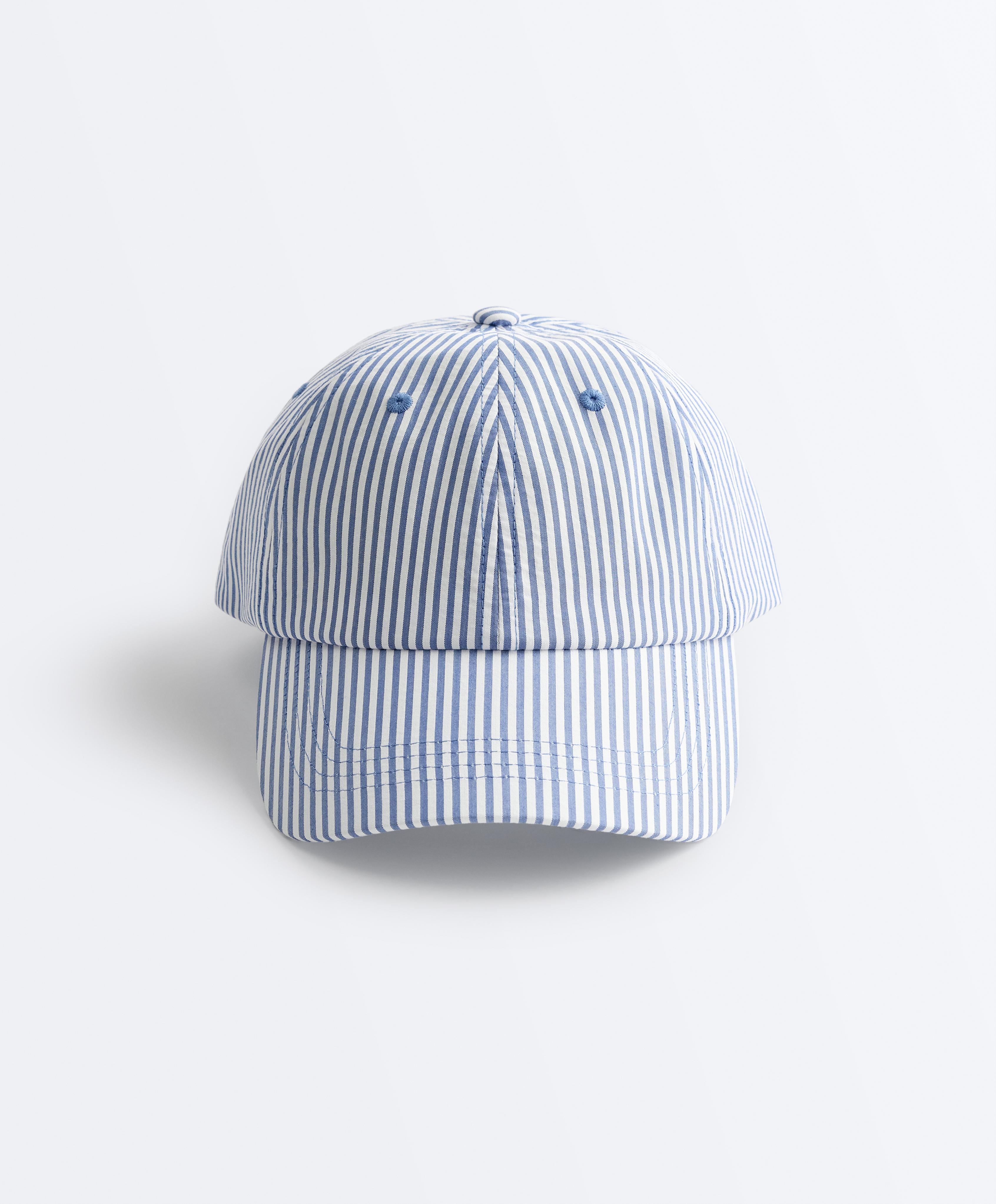 100% cotton striped cap 100% cotton striped cap