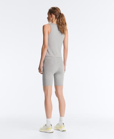 Evermove tank top with square neckline, neck — MID-GREY MELANGE 8