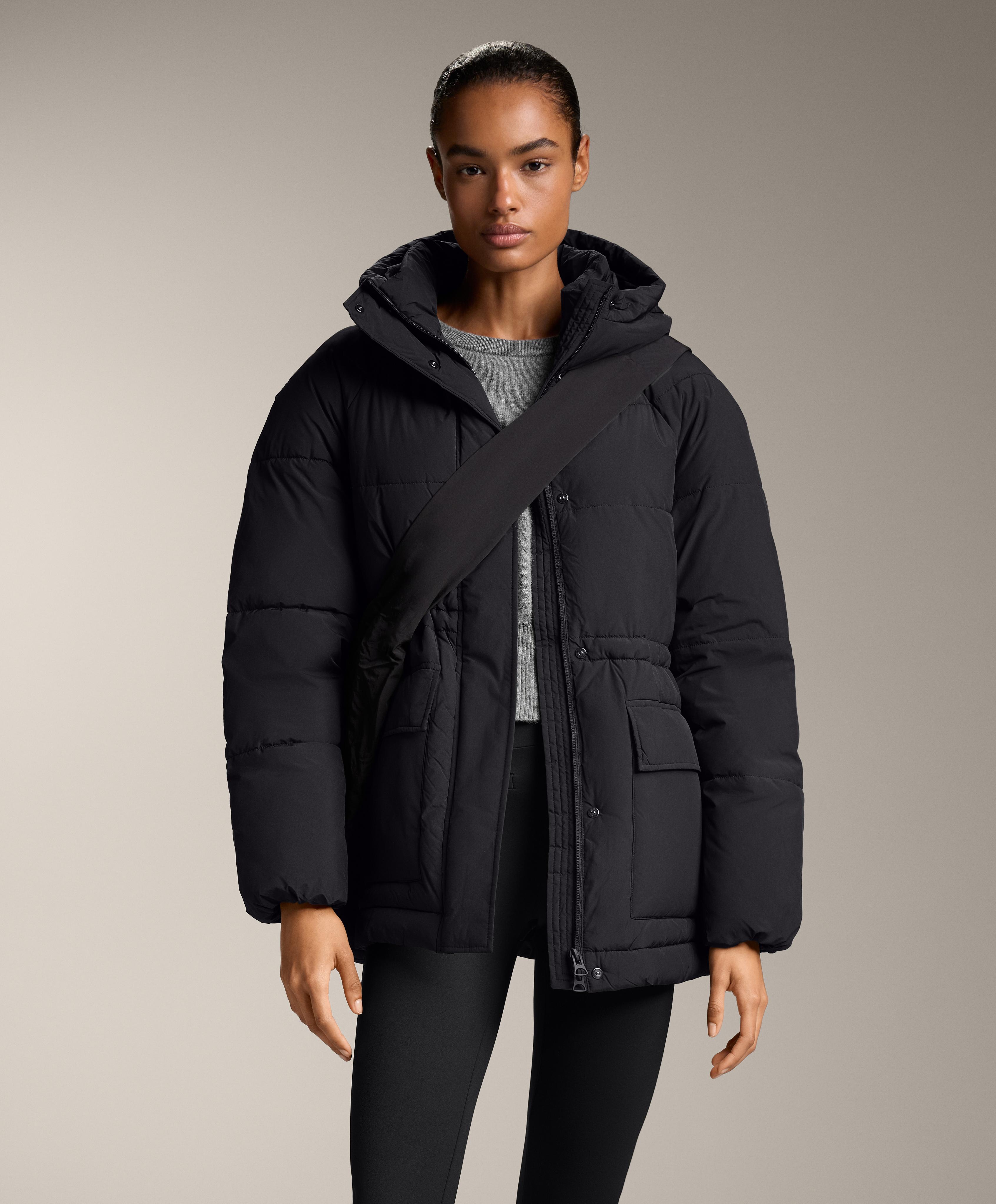Primaloft® water-repellent padded jacket — BLACK