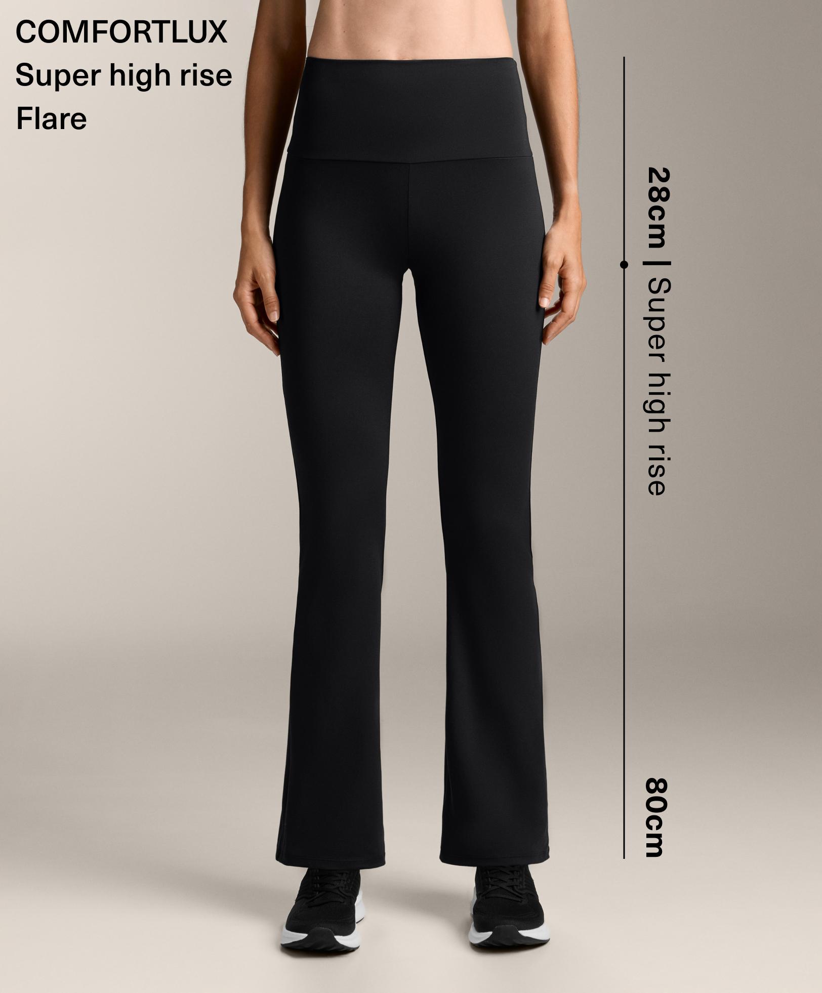 Super-high-rise Comfortlux flare trousers