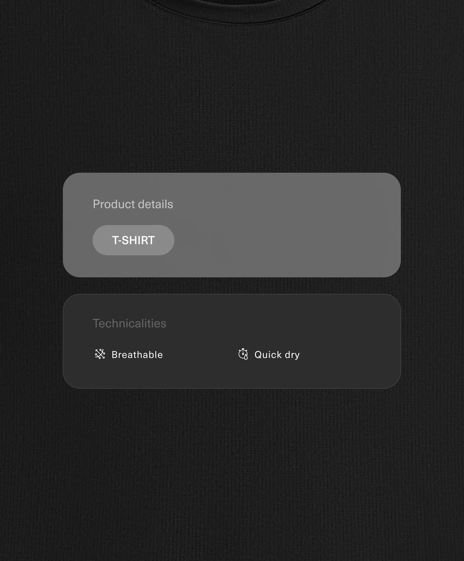 Technical sleeveless T-shirt