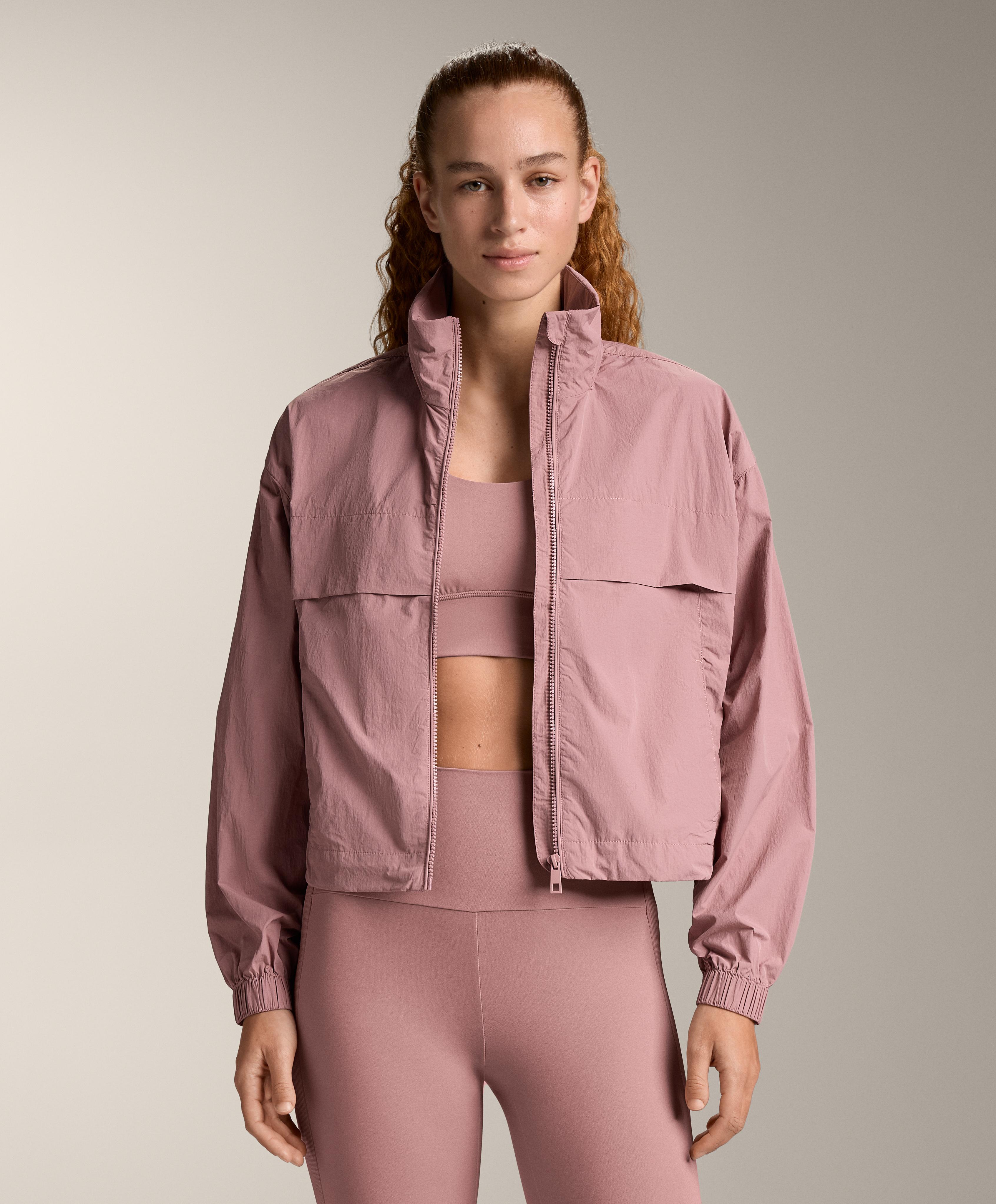 Water-repellent track jacket — SOFT PINK