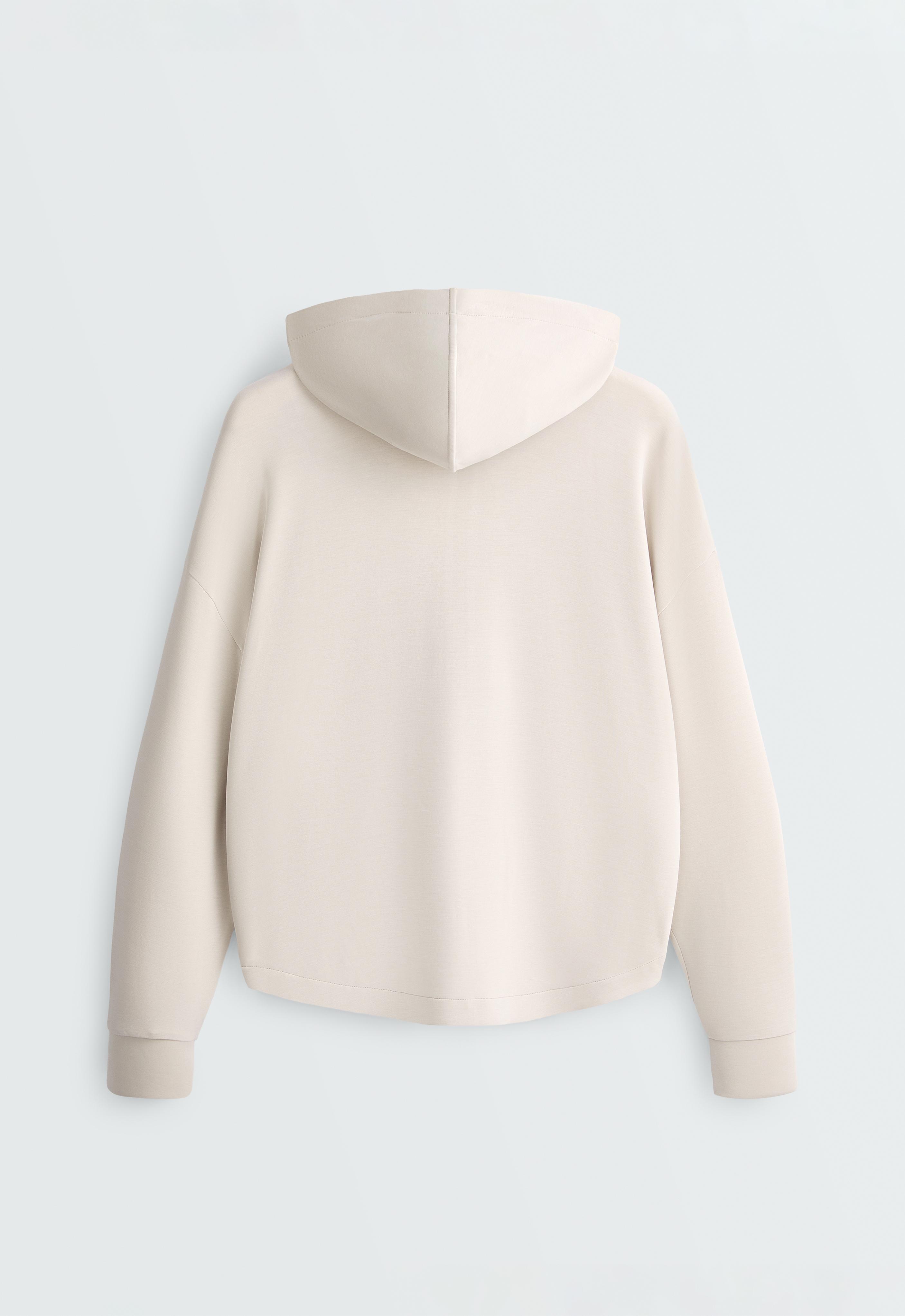 Soft-touch jacket with modal — PALE MINK