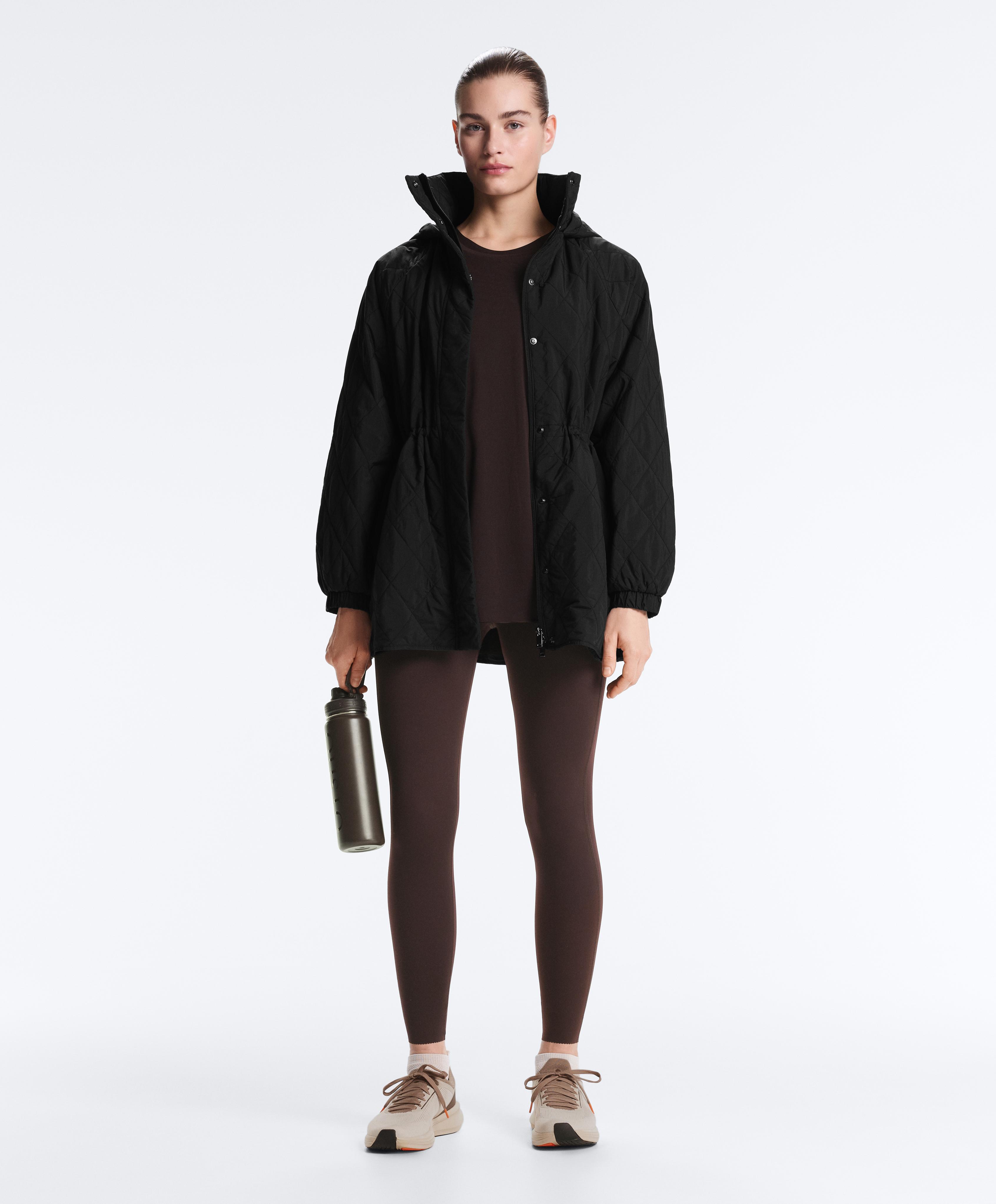Modal blend short-sleeved T-shirt with rounded back hem — Dark chocolate