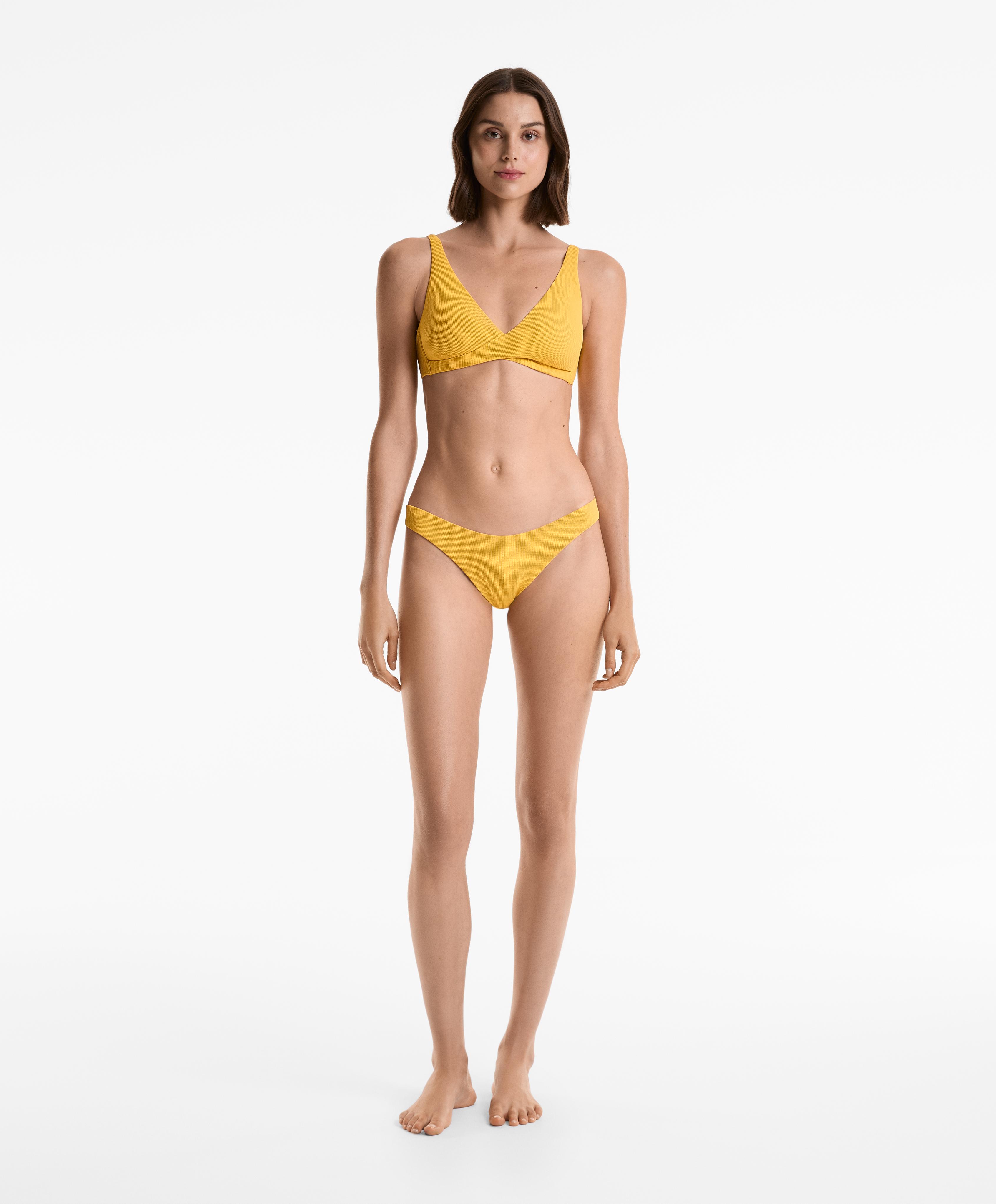 U-cut piqué Brazilian bikini briefs - Sale U-cut piqué Brazilian bikini briefs - Sale