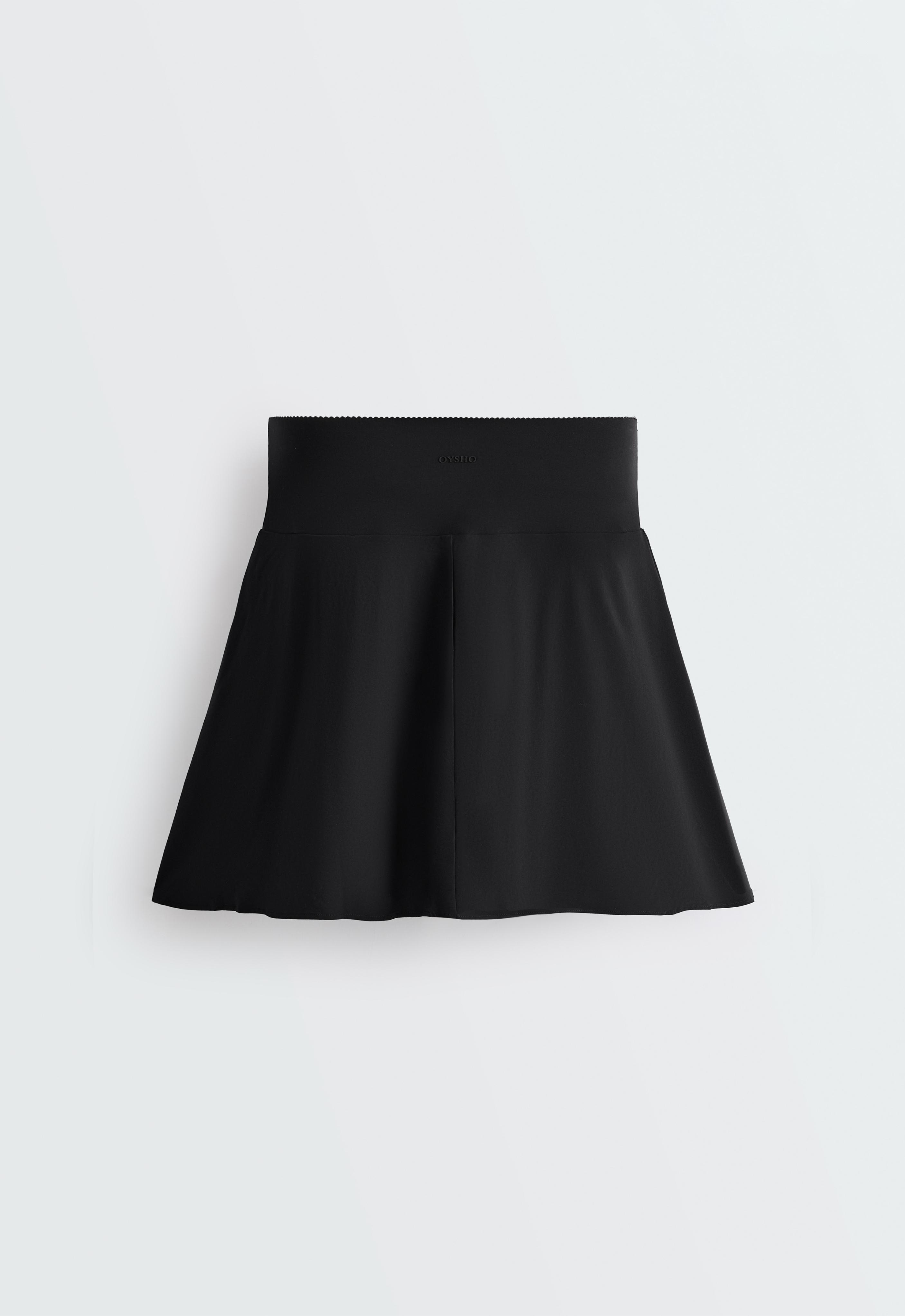 High rise Compressive skirt — BLACK