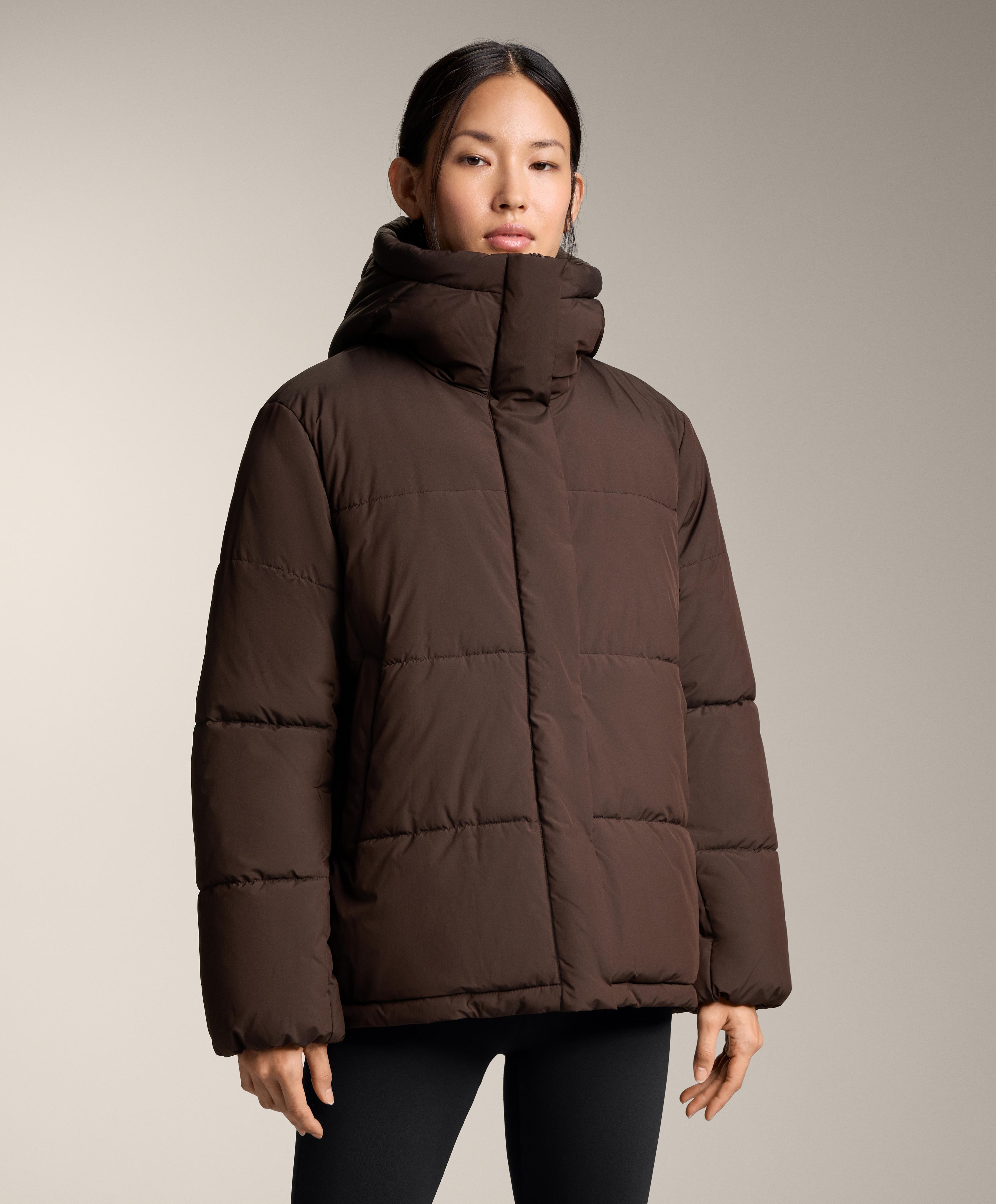 Primaloft® water-repellent padded jacket — DARK REDDISH‑BROWN