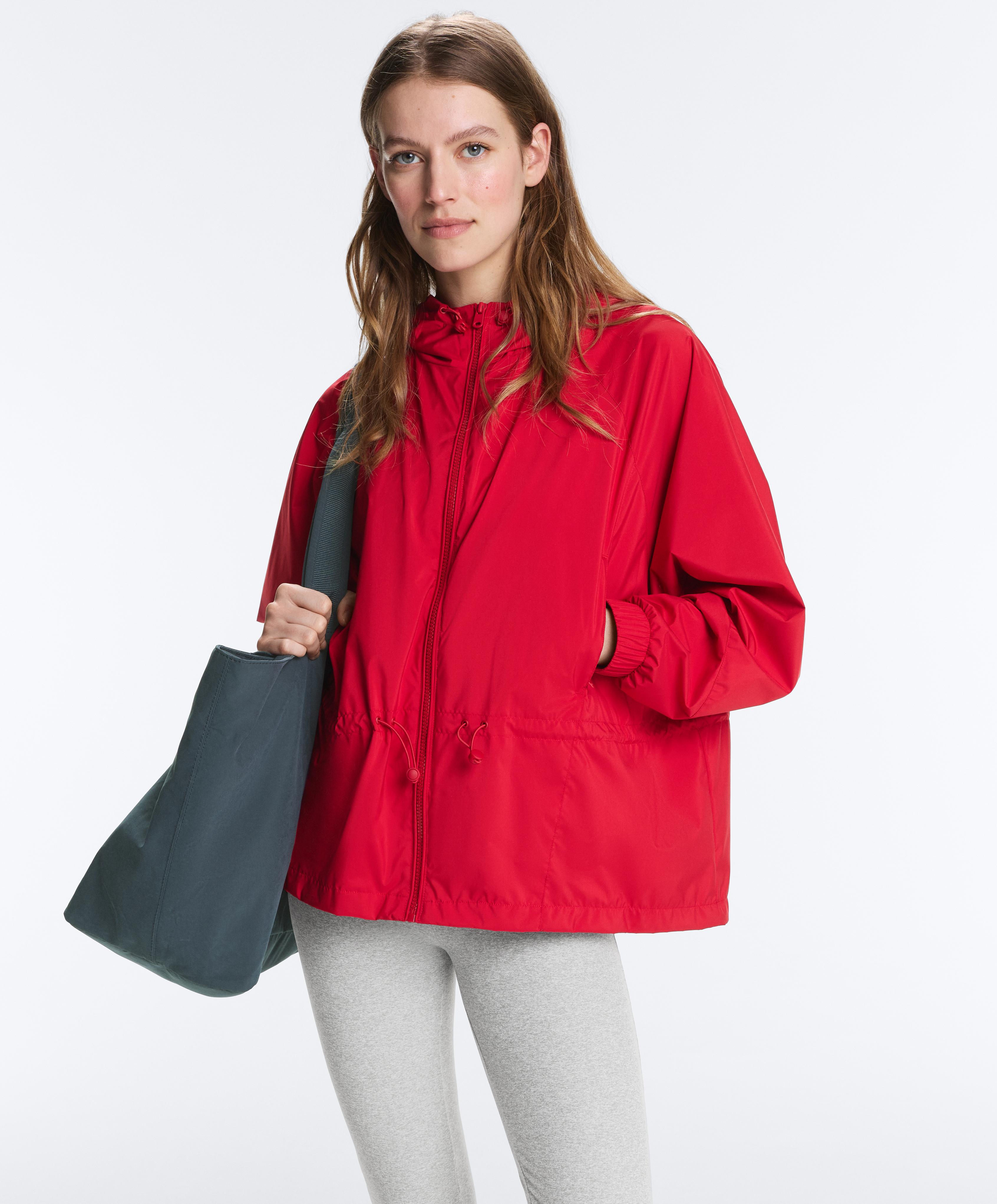 Water-repellent jacket — BRIGHT RED