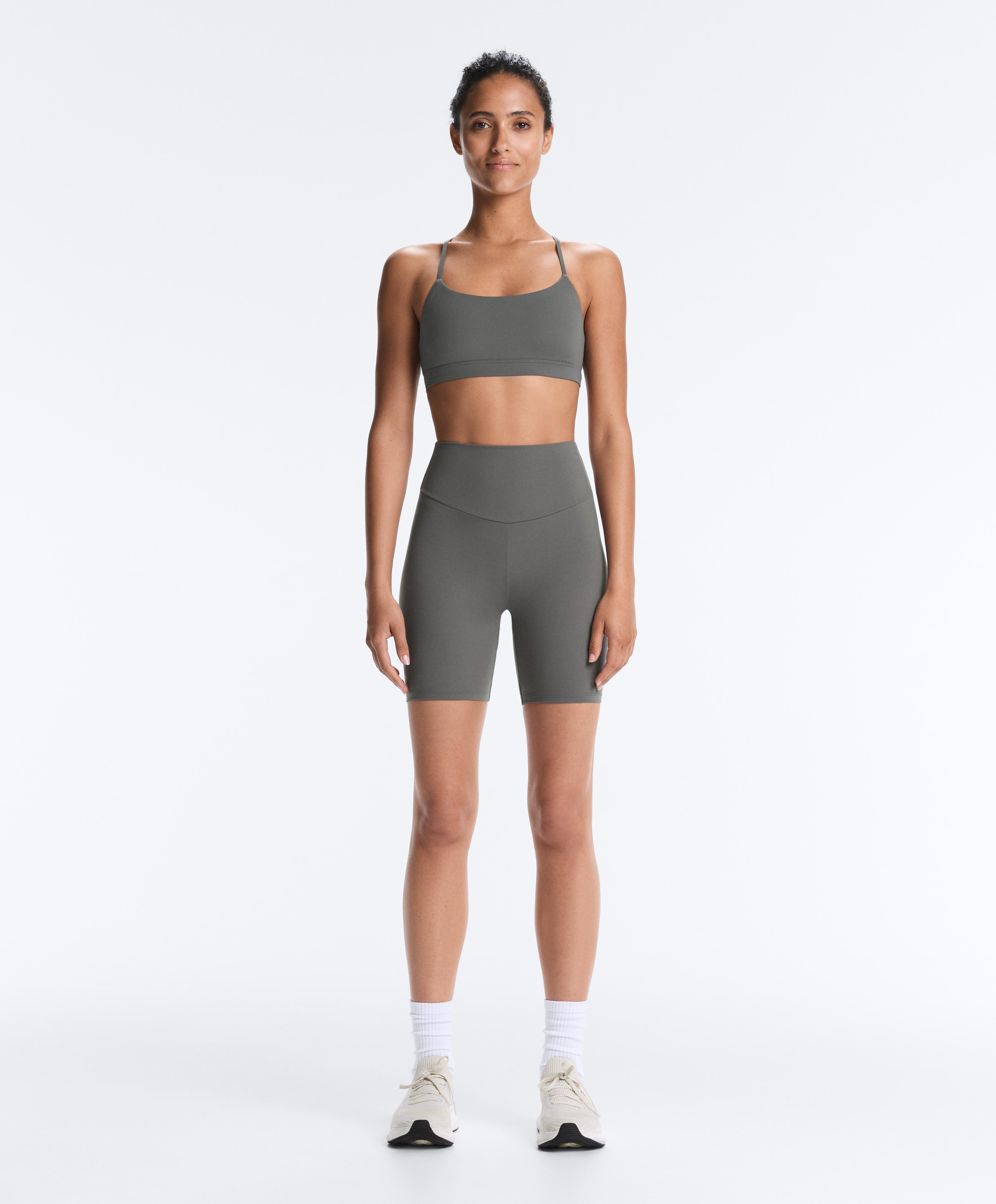 Comfortlux high-rise 20cm biker leggings — MID GREY