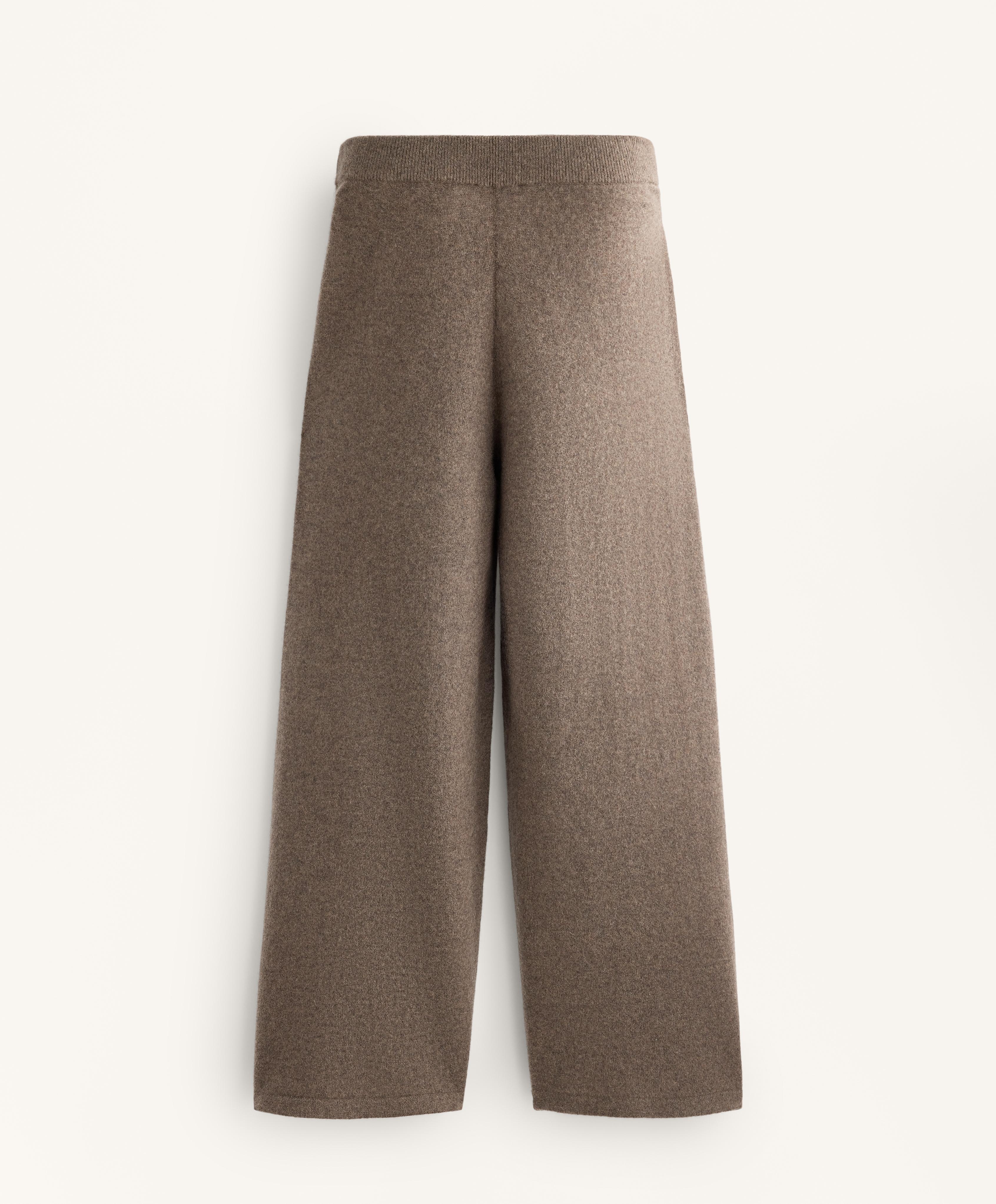 Pantaloni dritti 100% cachemire
