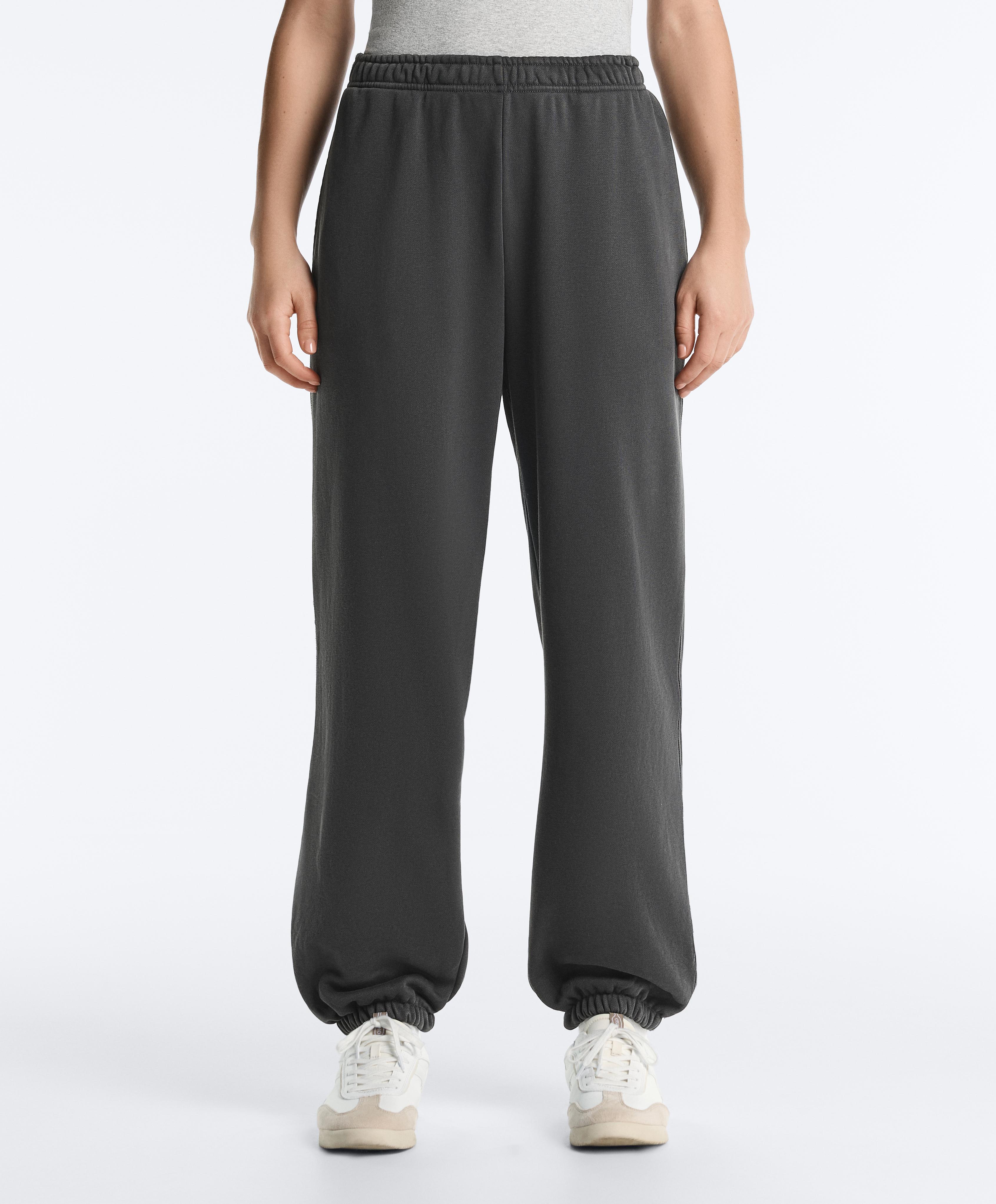 Cotton blend joggers — DARK ANTHRACITE