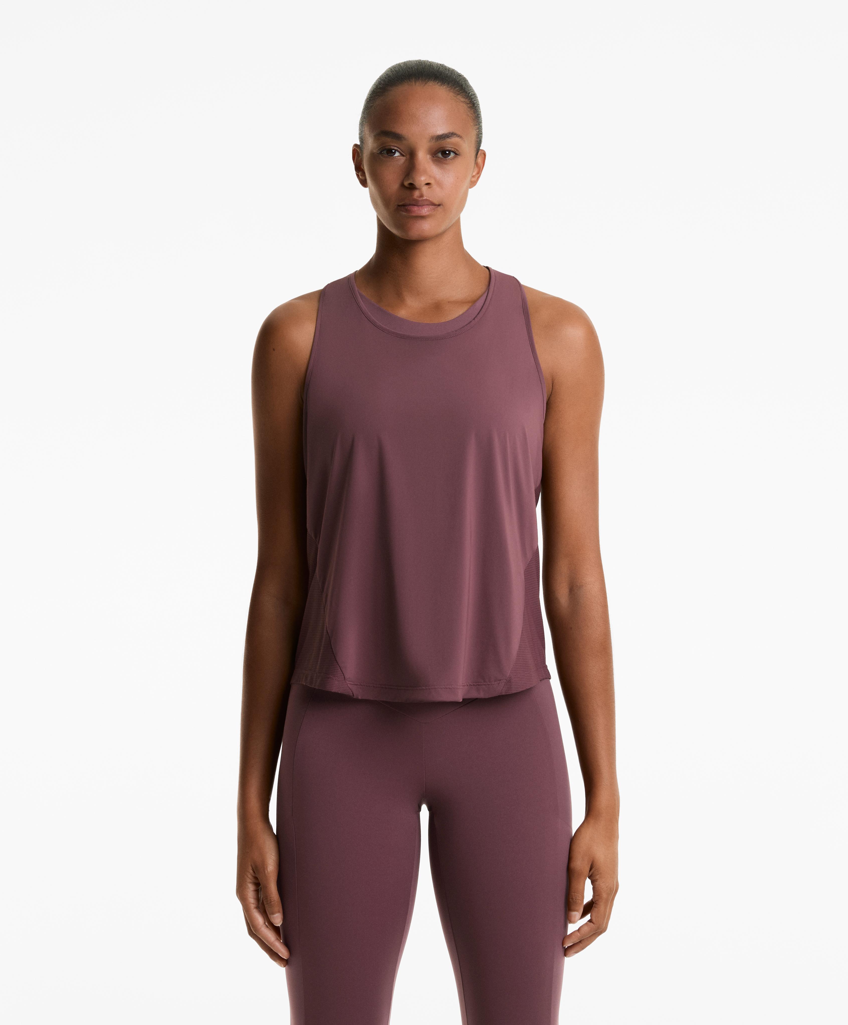 Technical sleeveless T-shirt