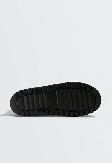 Water-repellent nylon ankle boot — BLACK 4