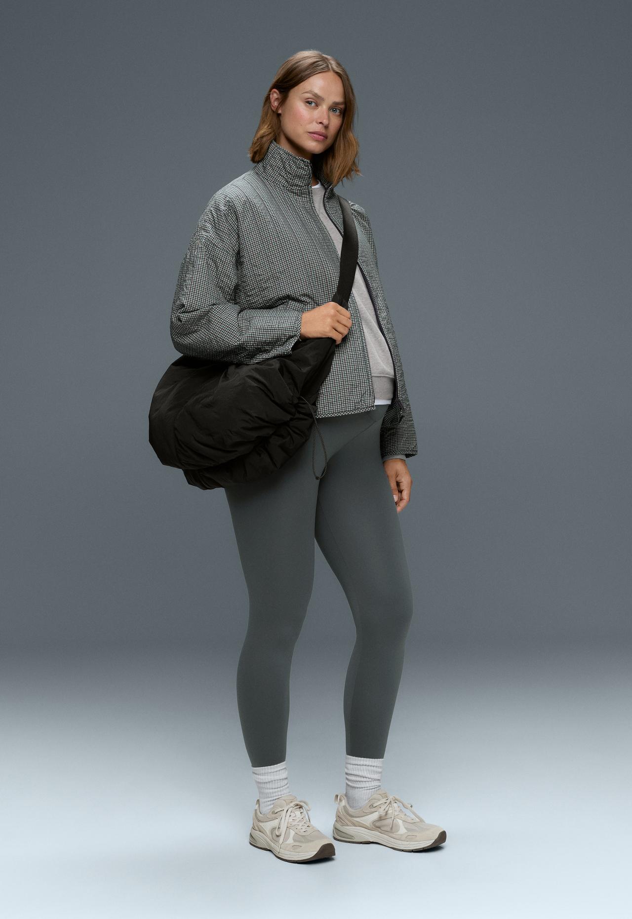 Comfortlux maternity leggings — STEEL GREY