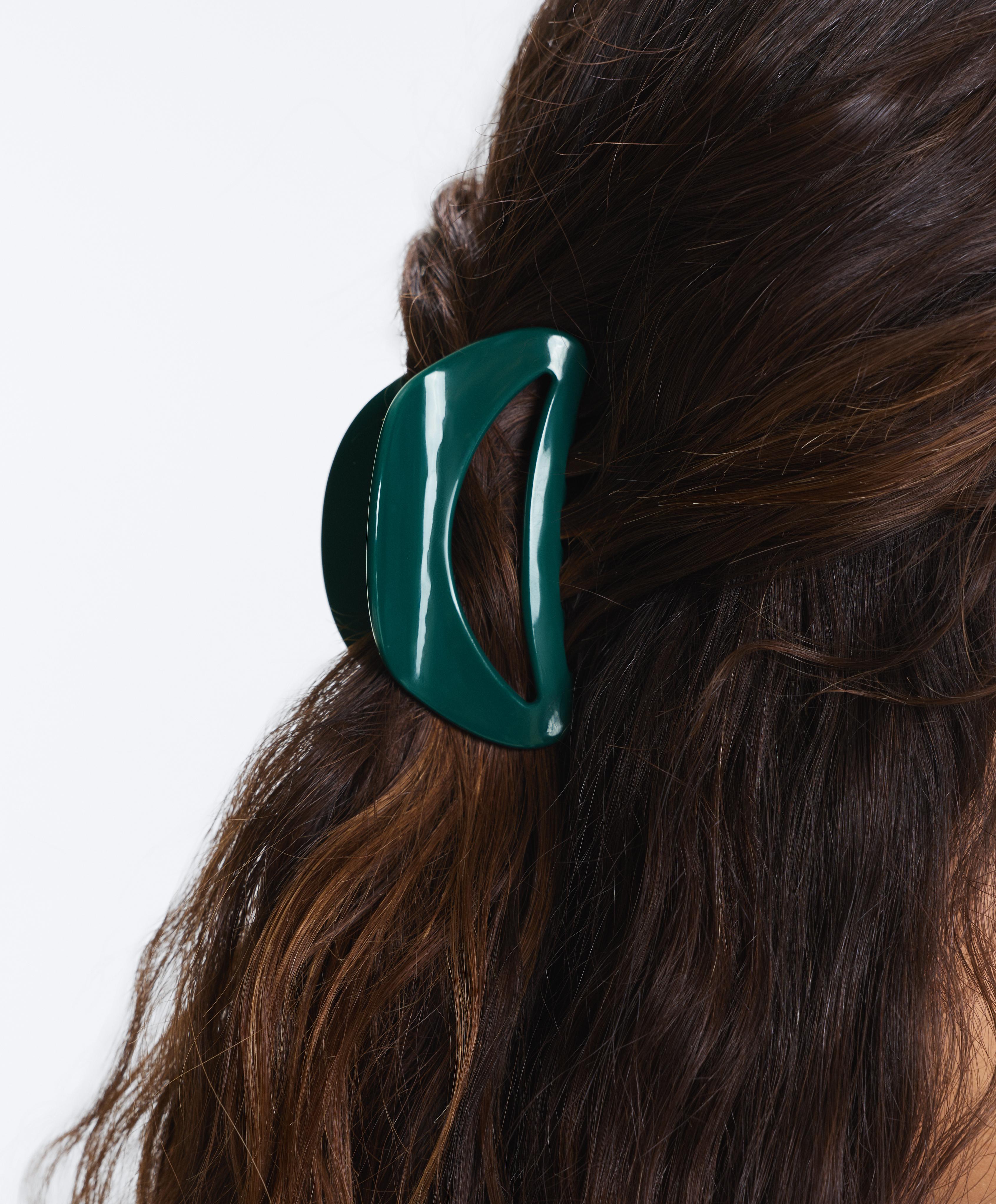 Large hair clip — GREEN