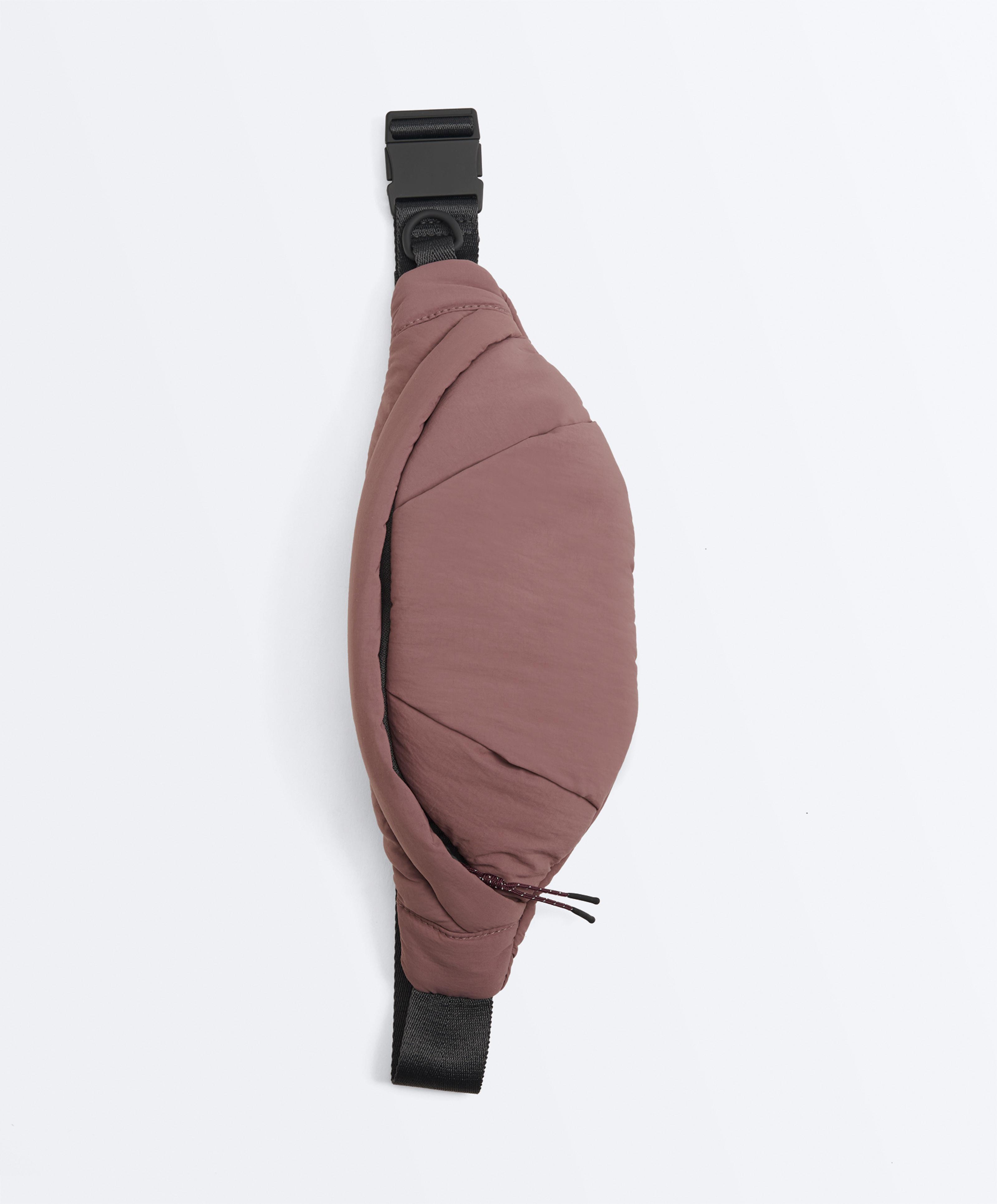 Water-repellent nylon belt bag — MAUVE