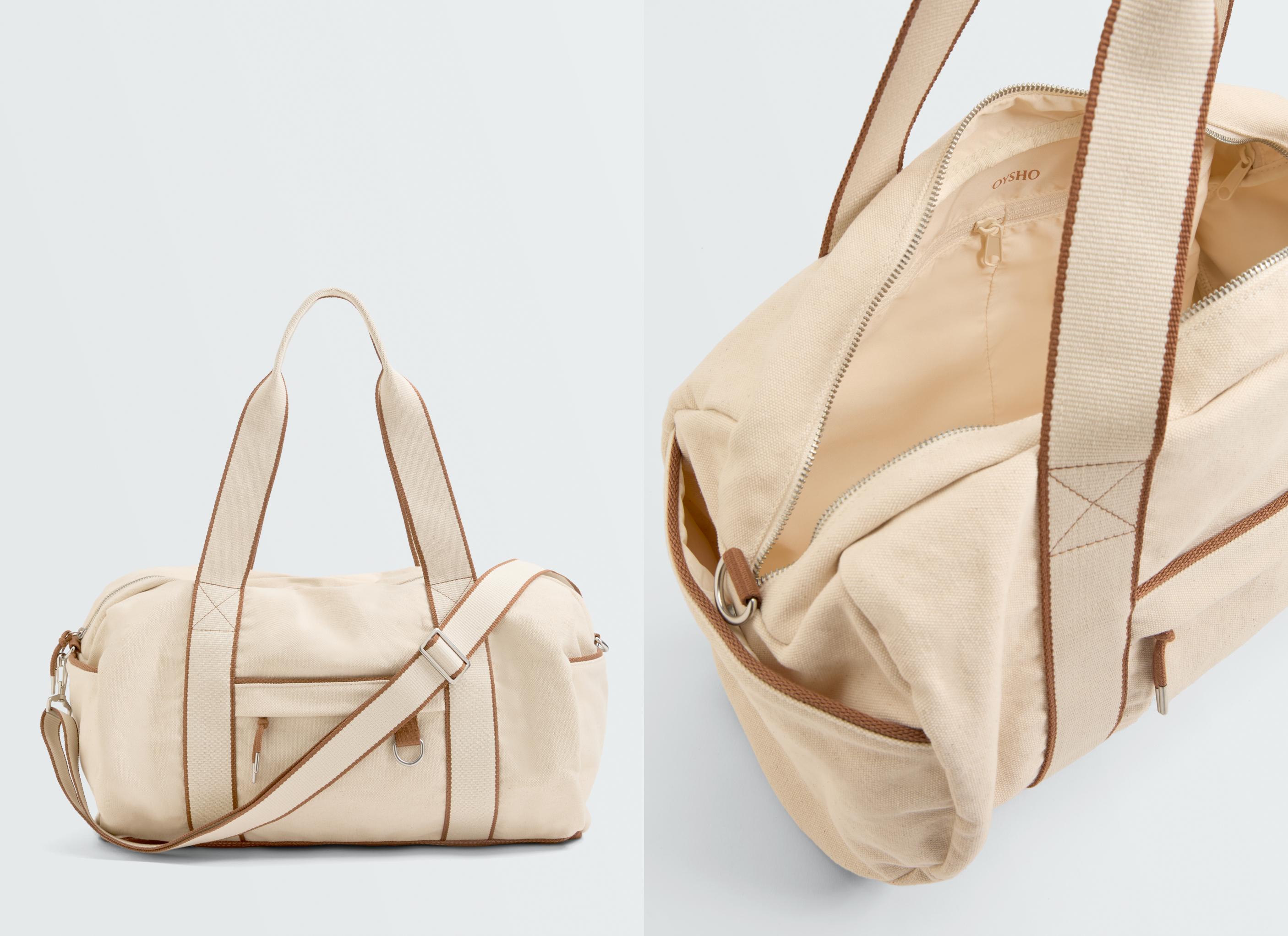 Canvas bowling bag — ECRU