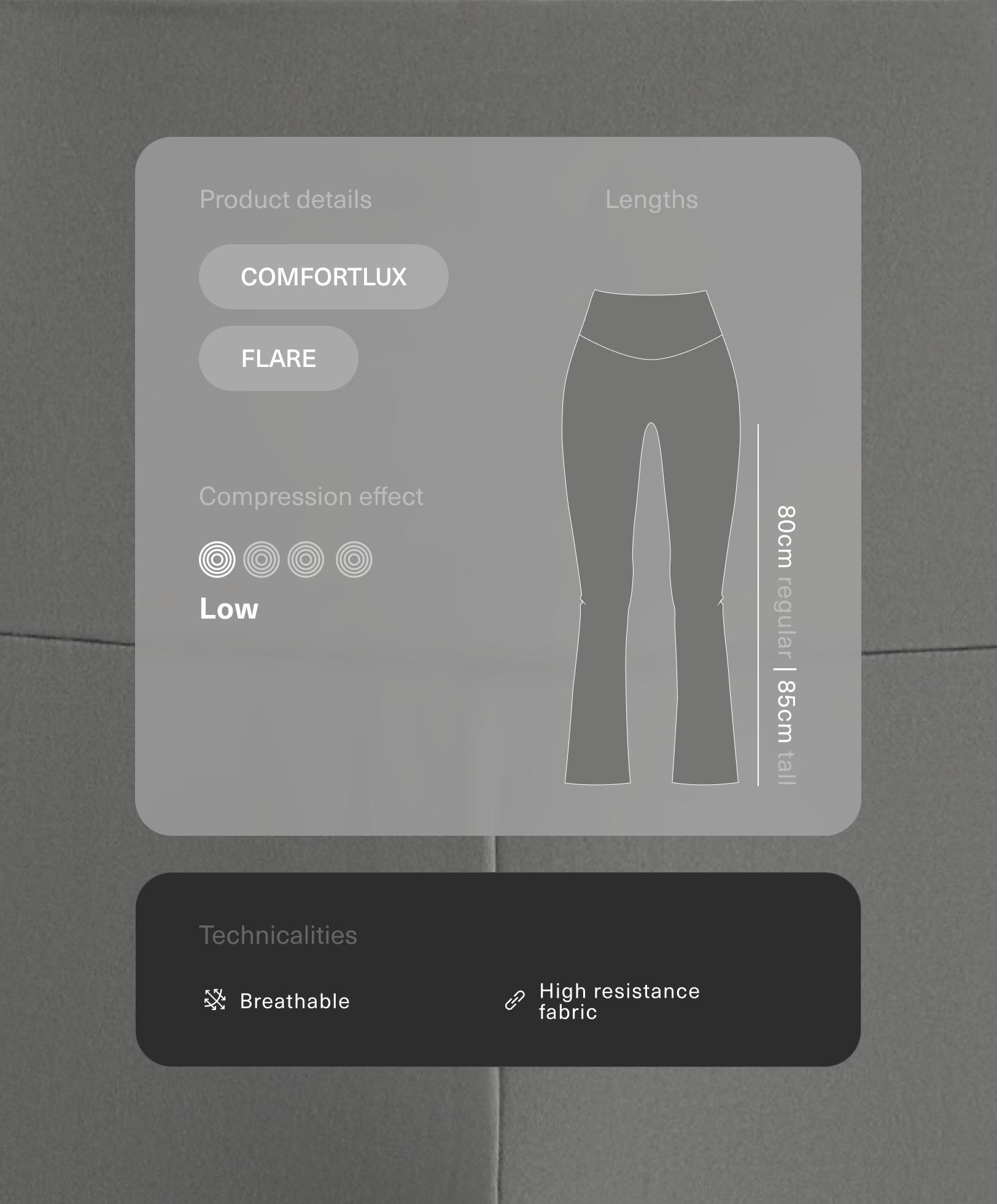 Pantalon flare high rise Comfortlux Pantalon flare high rise Comfortlux