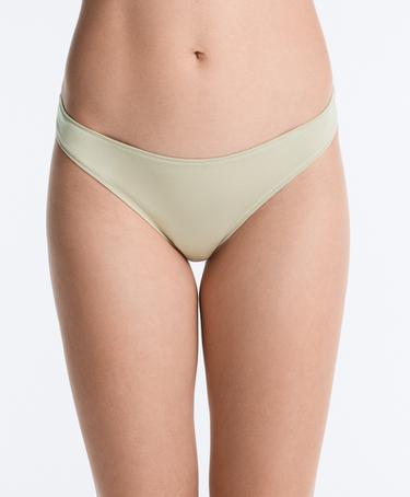 5 cotton blend Brazilian briefs — KHAKI 2