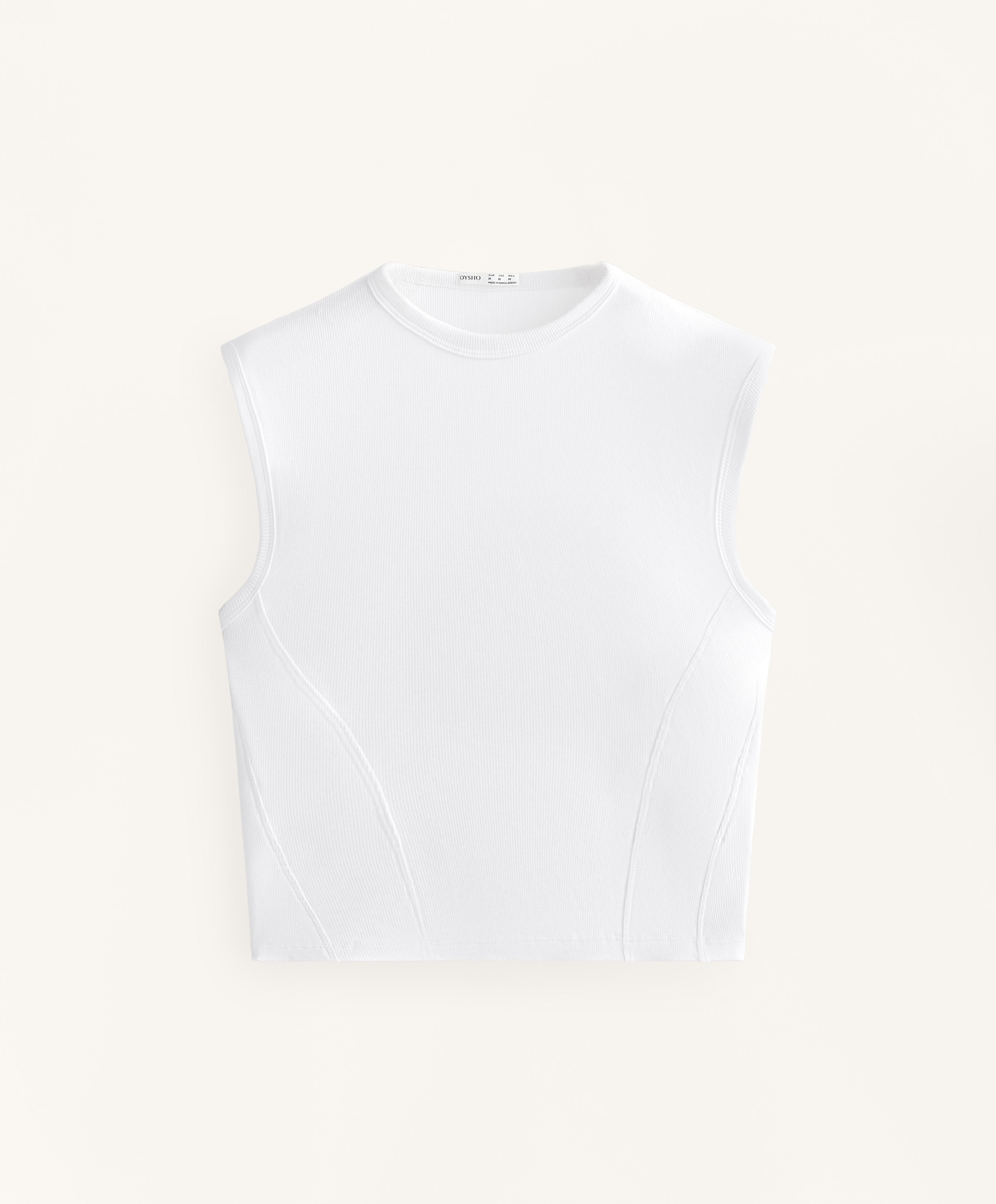 Short-sleeved Rib T-shirt with cotton and modal Short-sleeved Rib T-shirt with cotton and modal