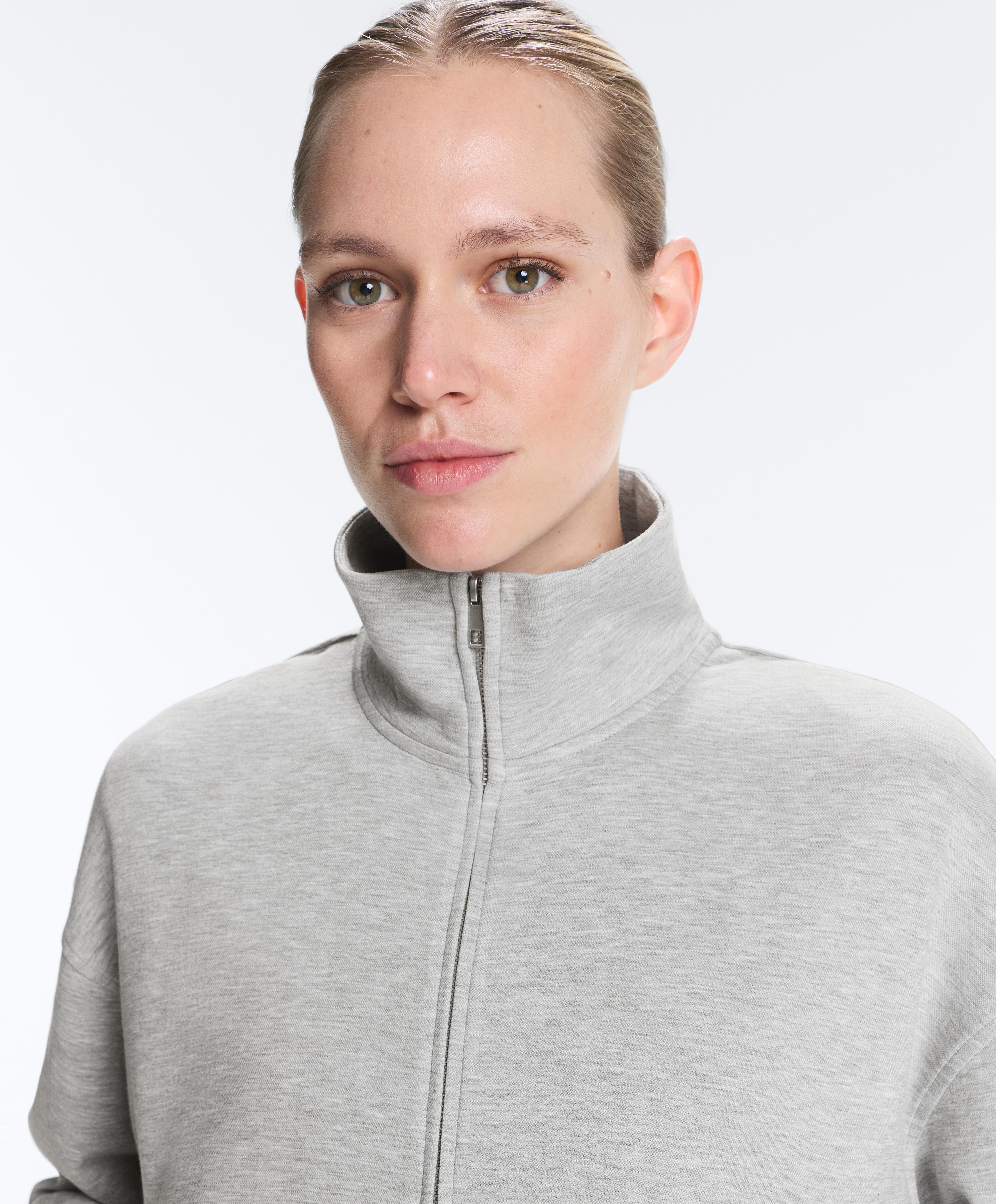 Chaqueta piqué melange