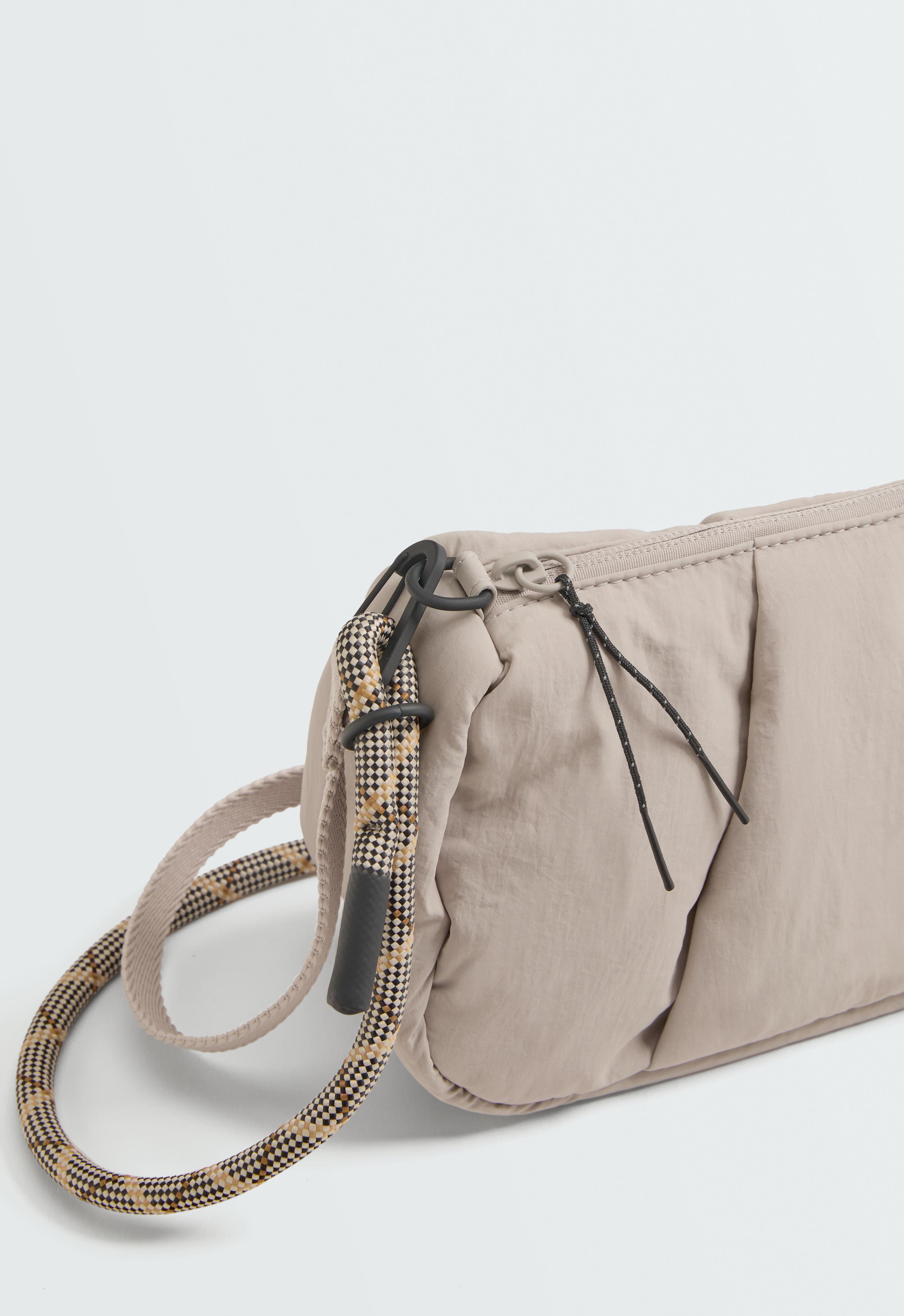 Padded crossbody bag — ECRU