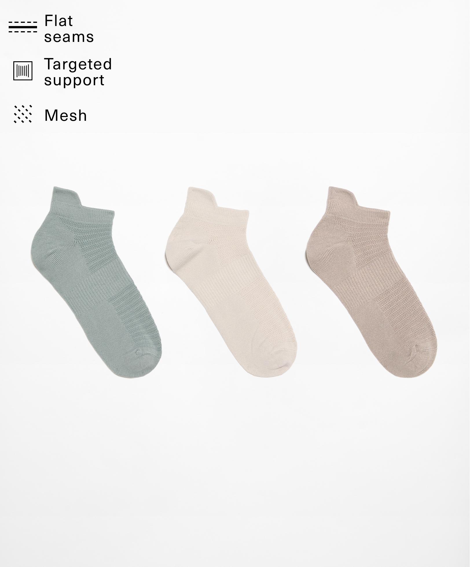 3 paires de chaussettes sneaker languette avec polyamide