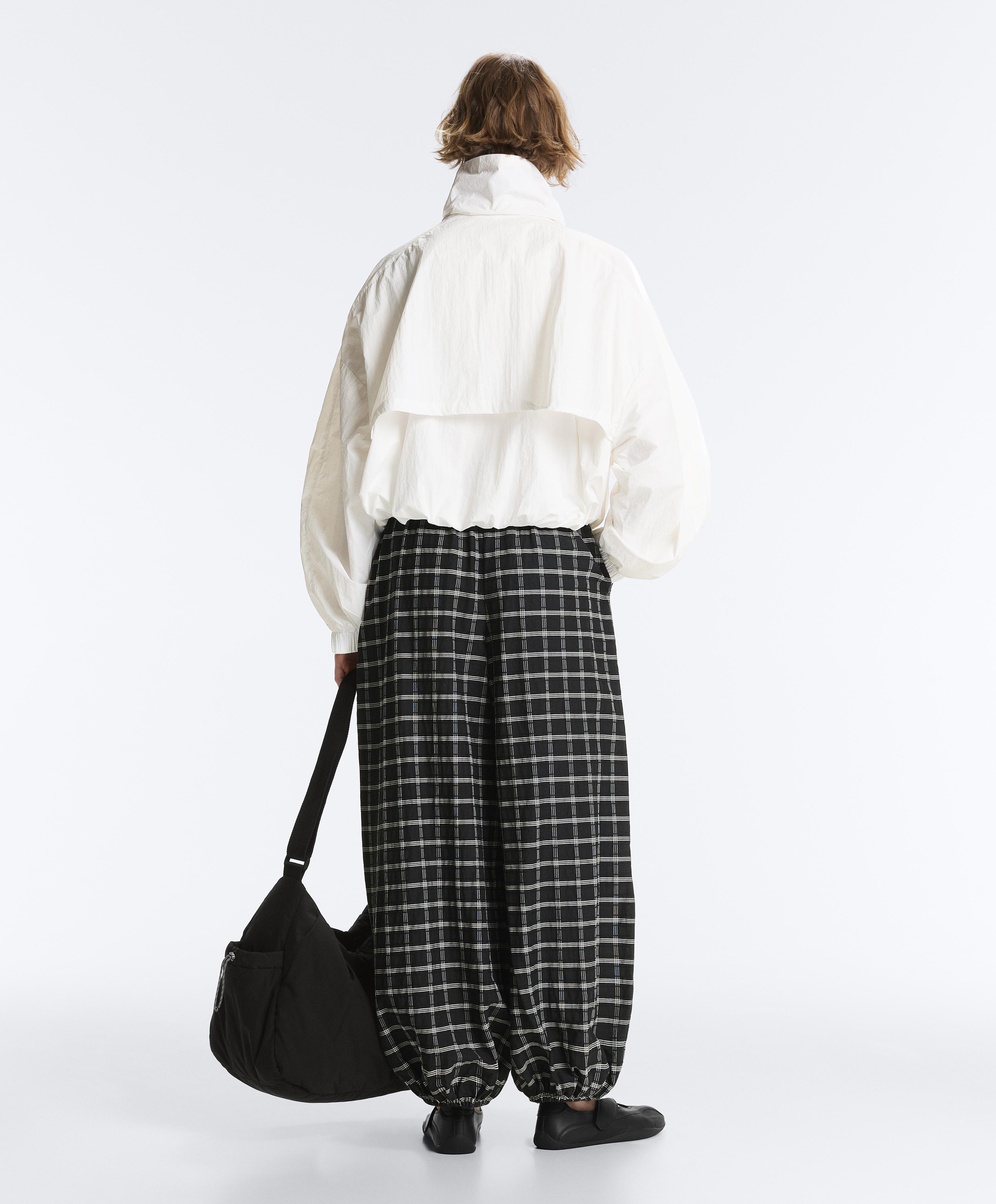 Water-repellent high-neck Track jacket — WHITE