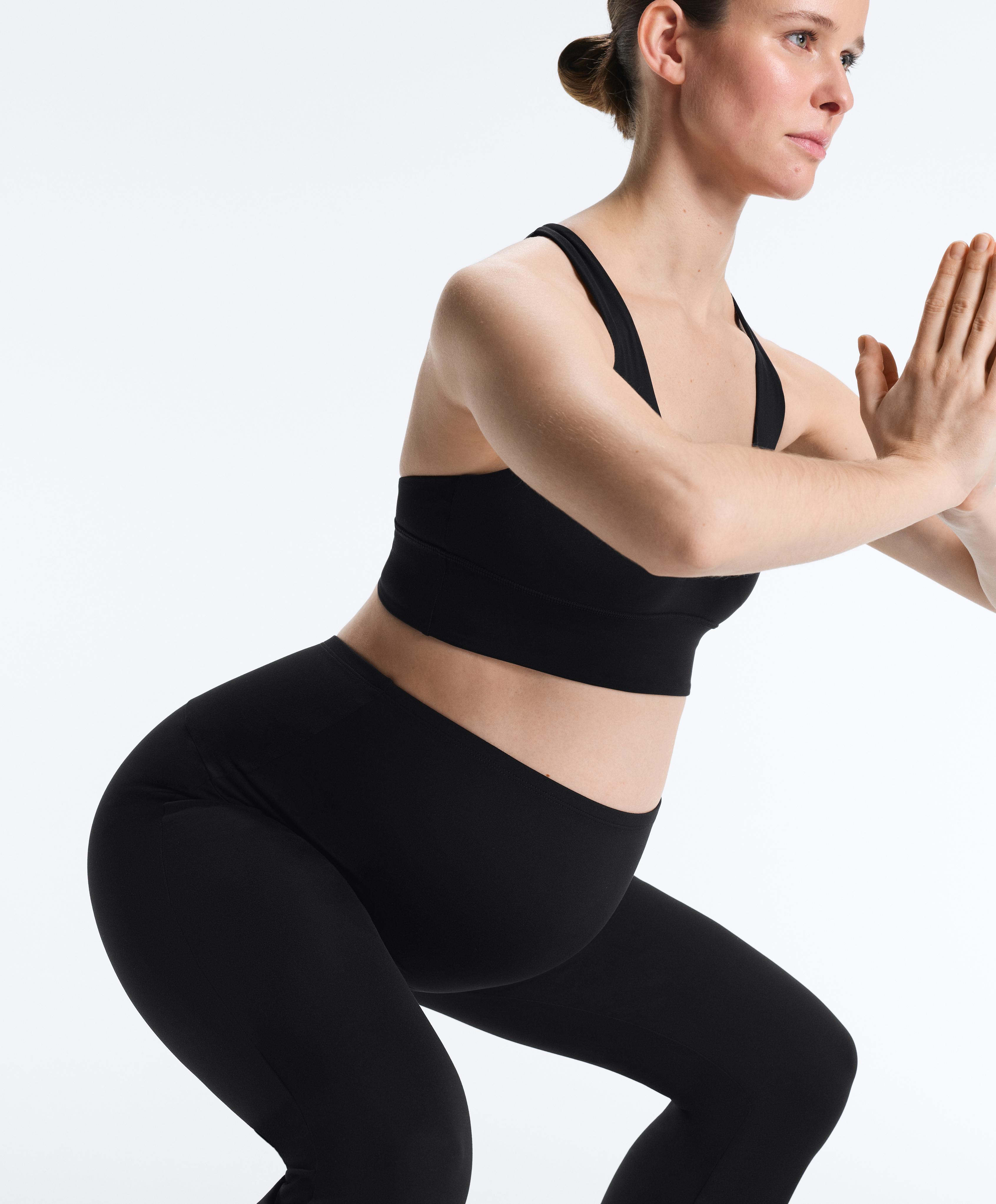 Maternity Comfortlux flare trousers — BLACK