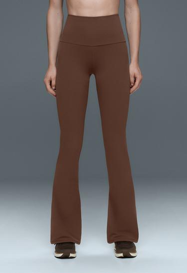 High-rise Comfortlux flare trousers — COCOA 3
