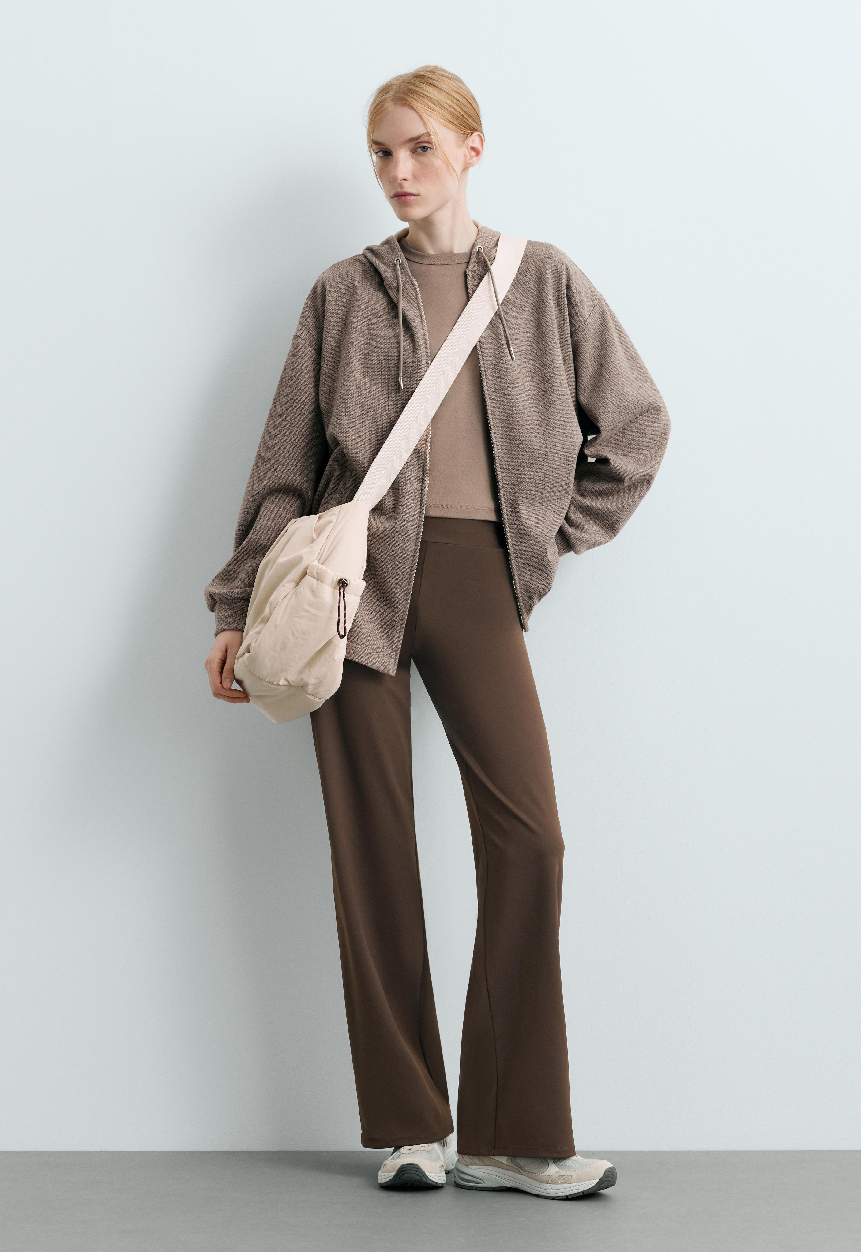 Long speckled hooded jacket Long speckled hooded jacket