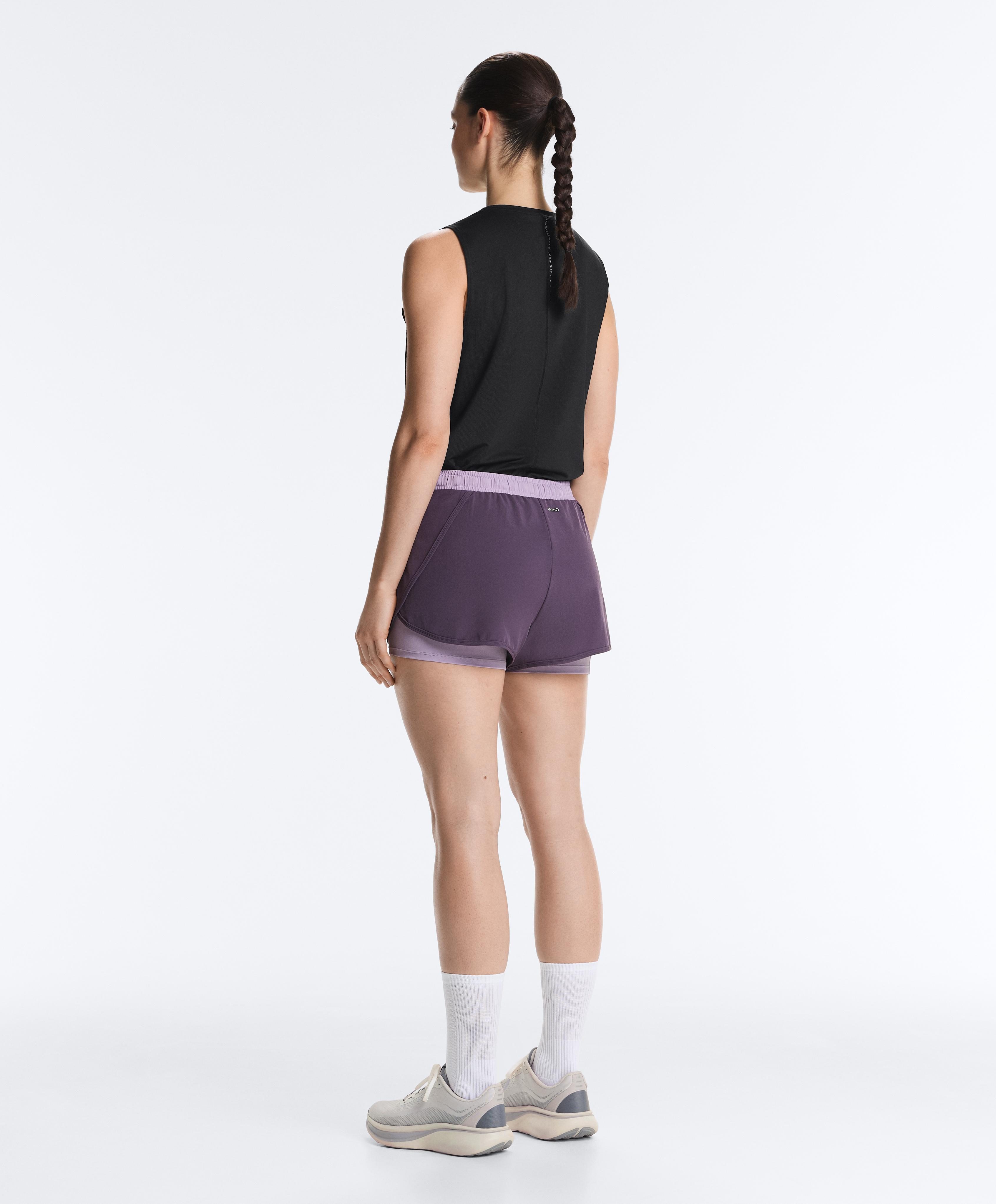 2-in-1 Technical Shorts — WASHED PURPLE