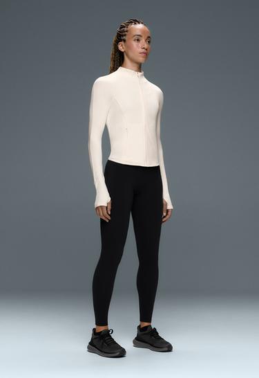 Light warm technical jacket — PALE ECRU 1