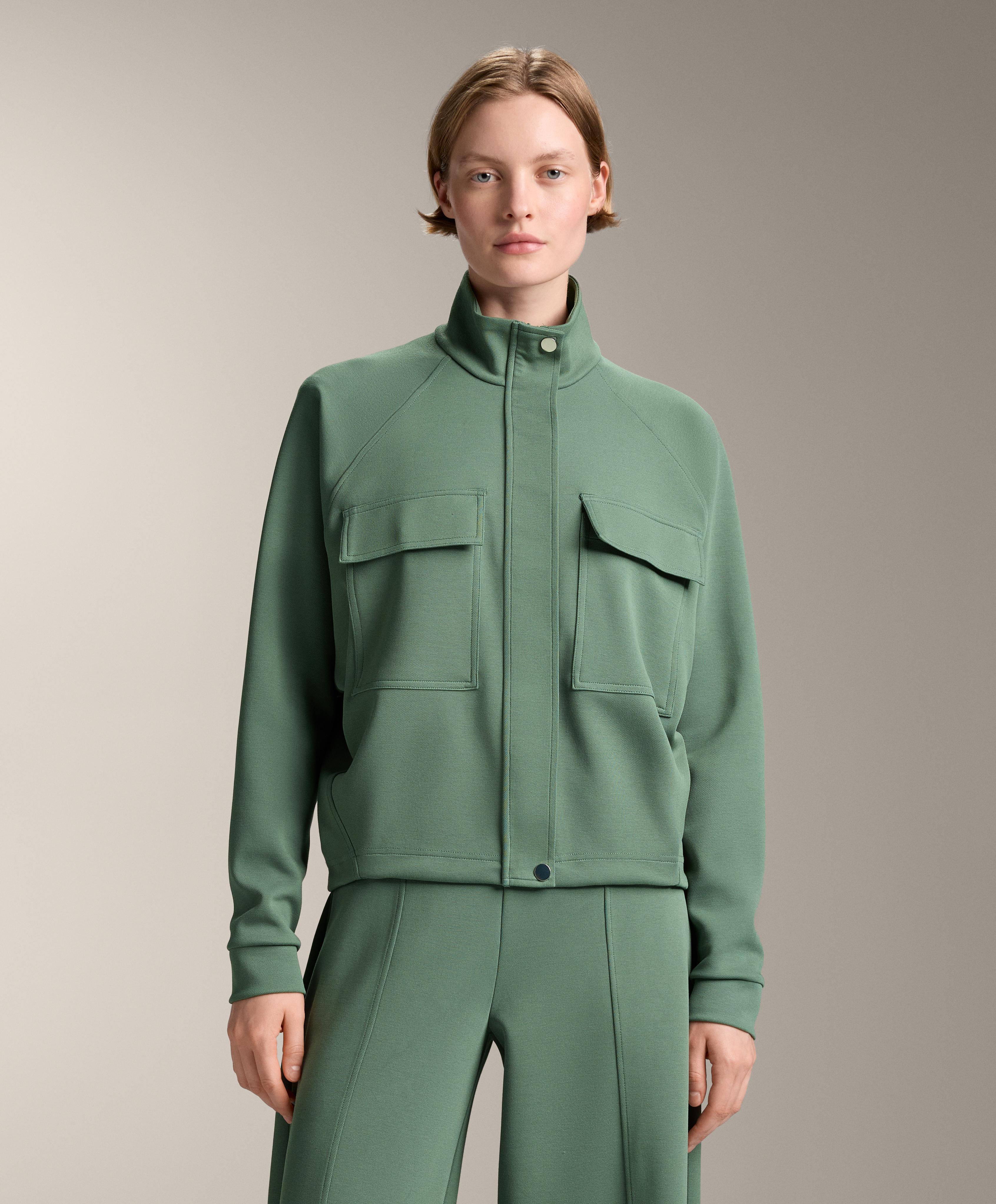 Piqué pockets jacket with cotton | OYSHO France