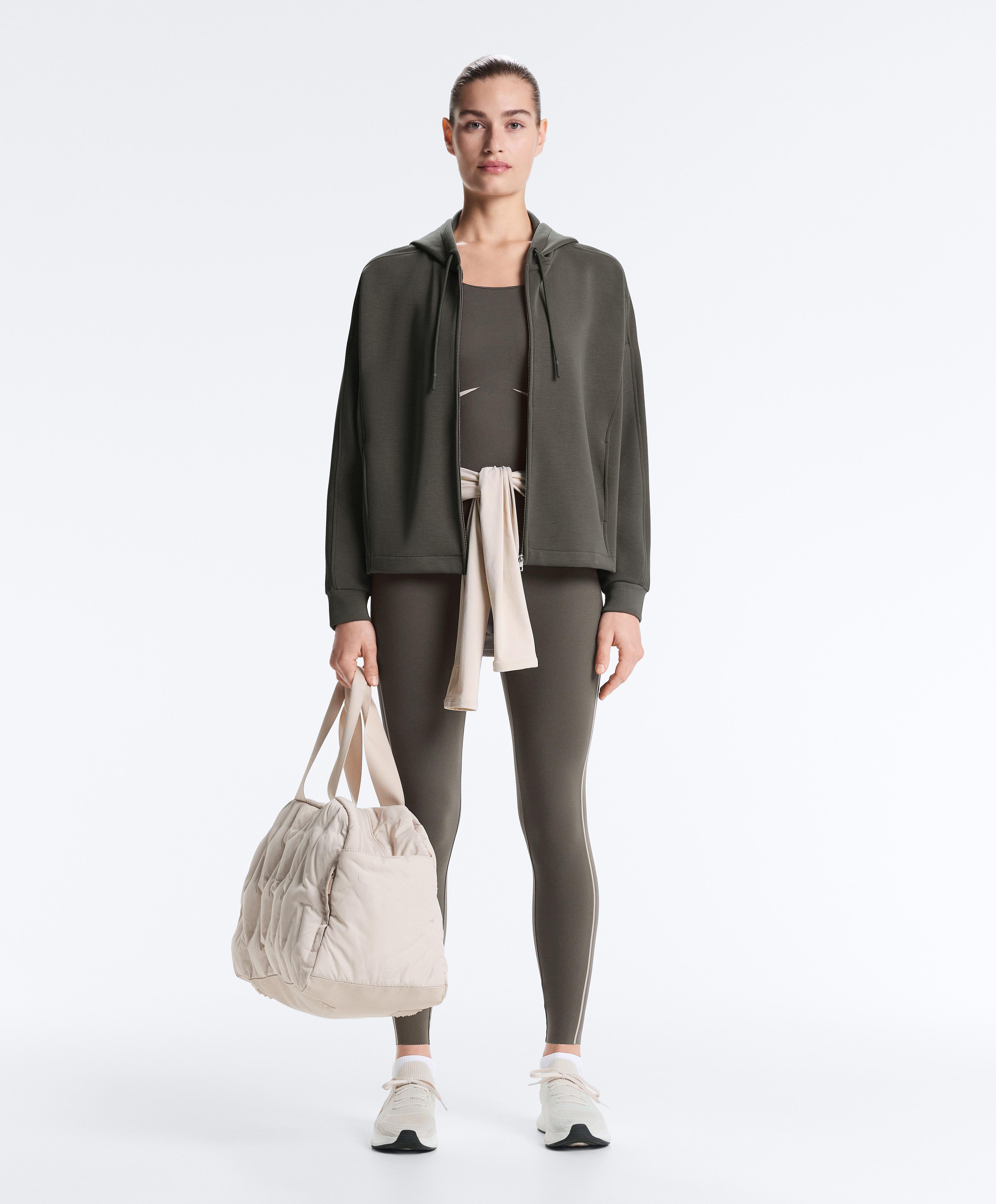 Compressive reflective jumpsuit — CHARCOAL GREY