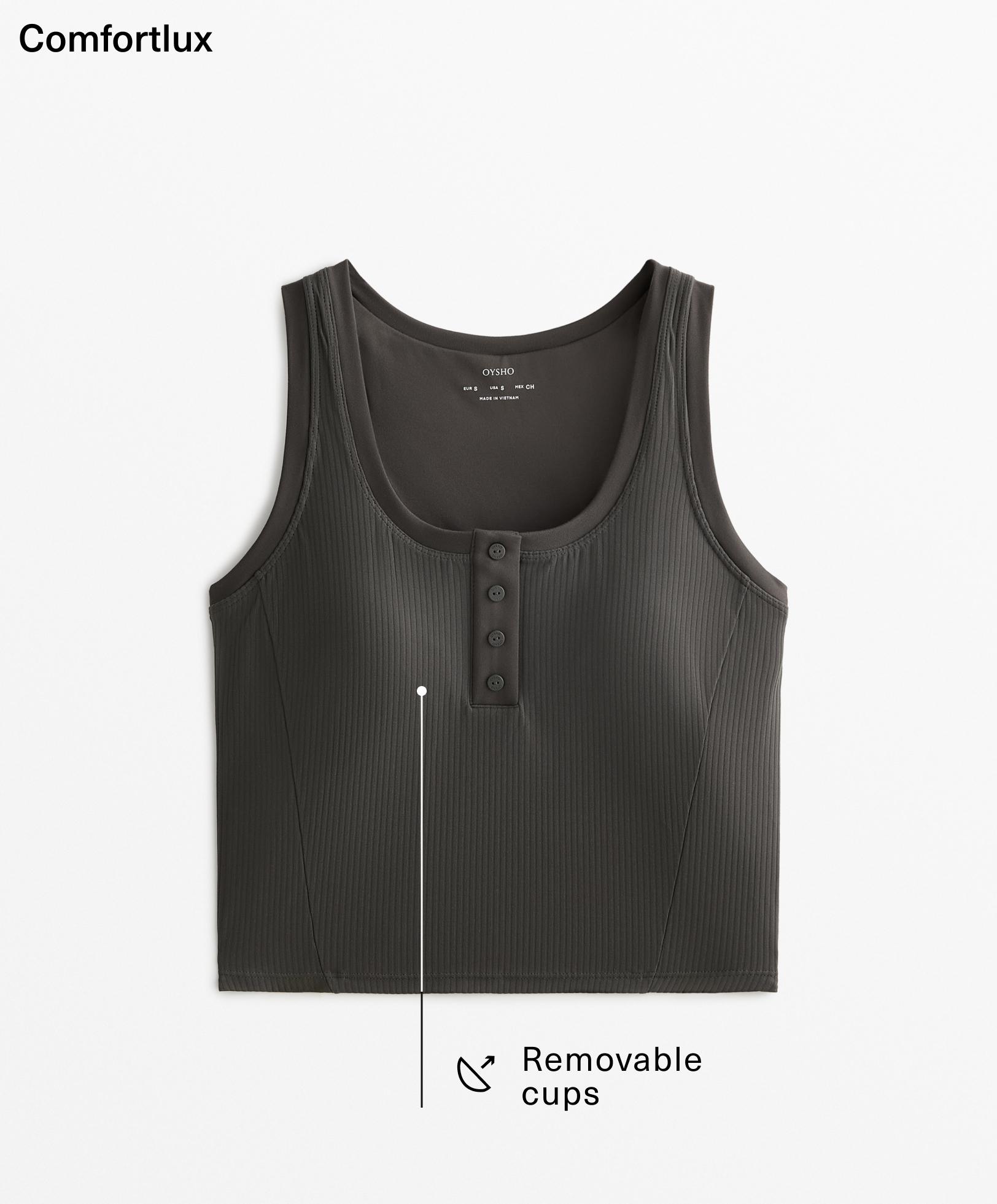 Geribde Comfortlux tanktop