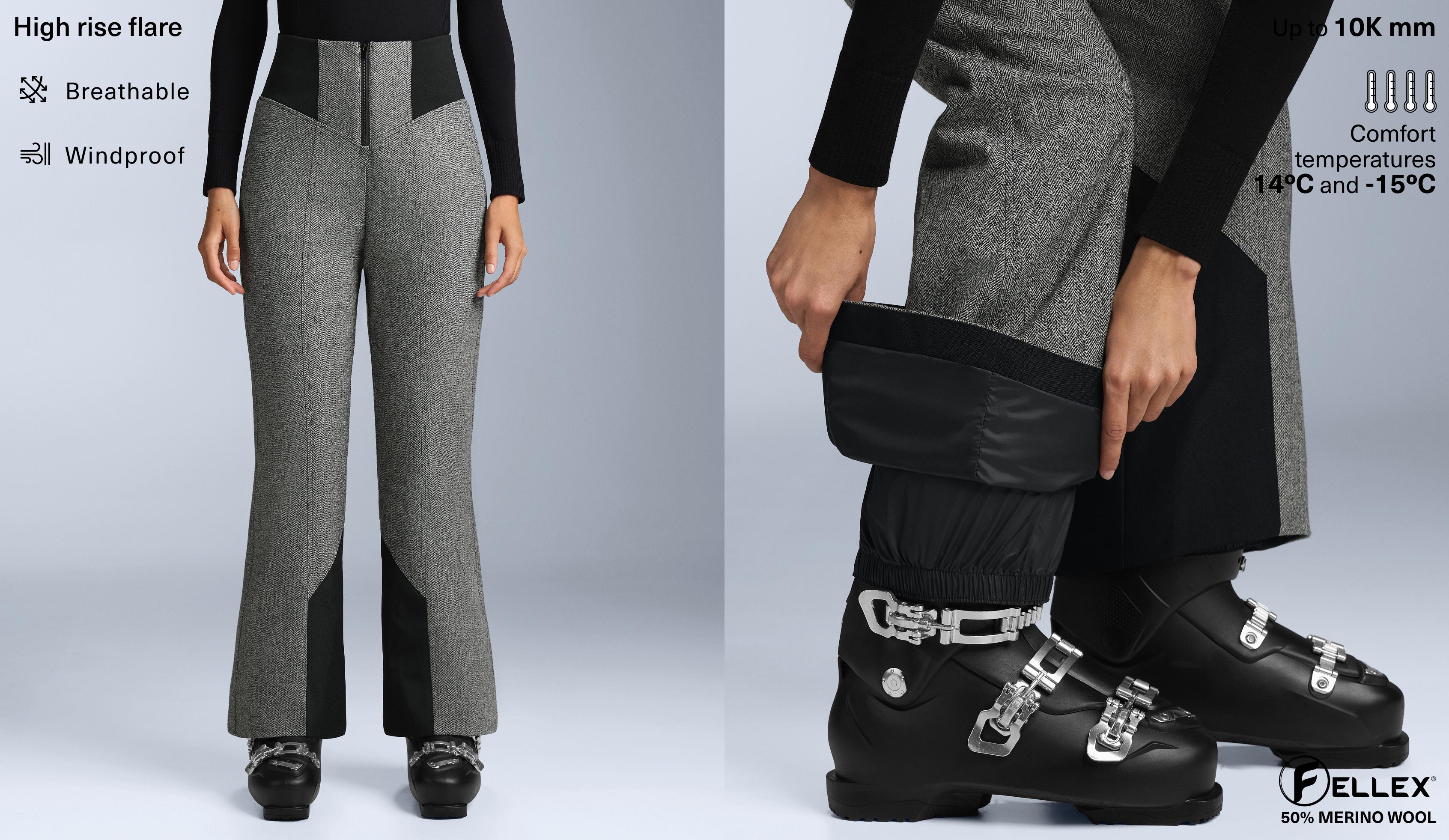Water-resistant FELLEX® Wool Blend high-rise flare SKI trousers Water-resistant FELLEX® Wool Blend high-rise flare SKI trousers