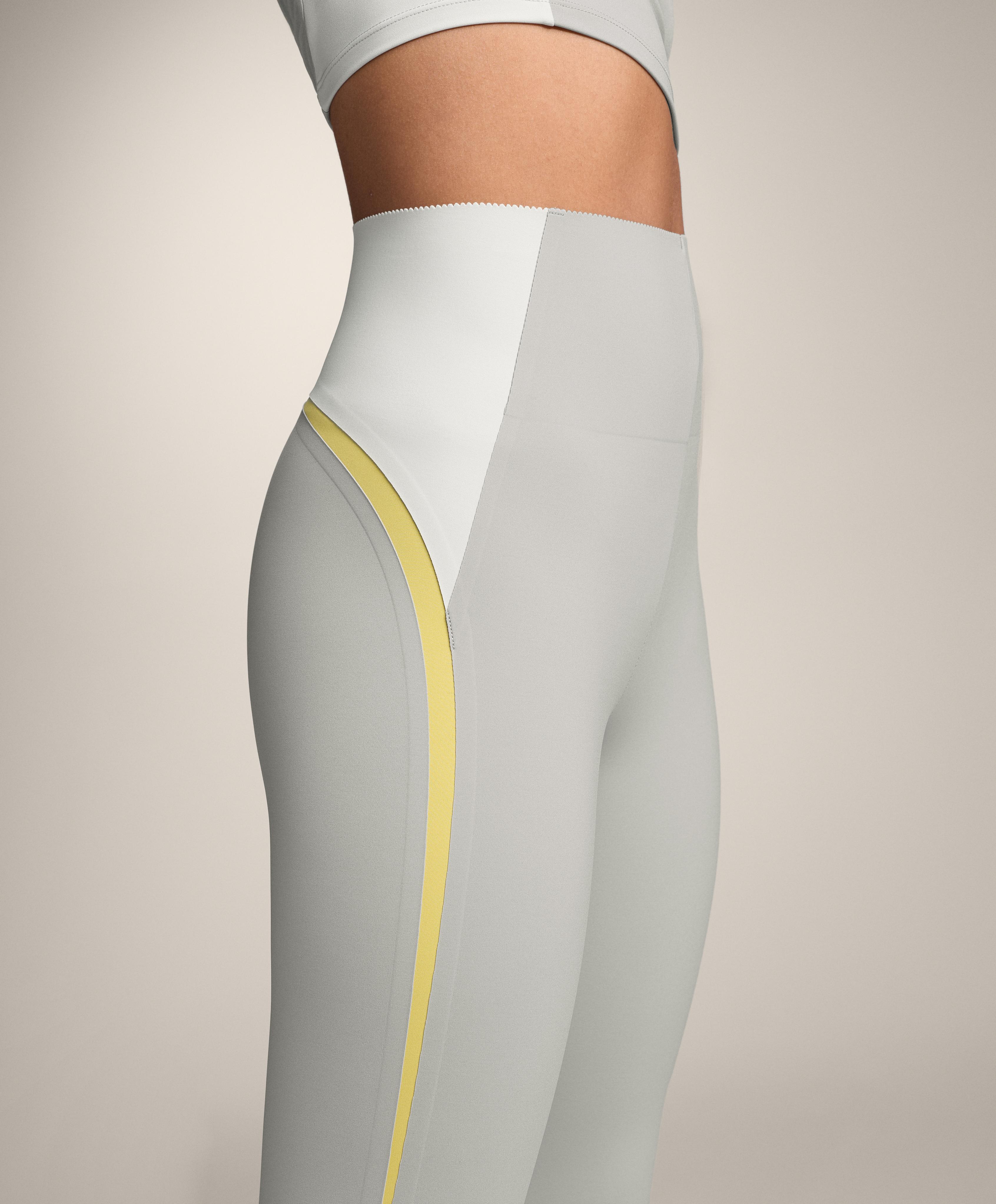 High-rise compressive core control 65cm ankle-length leggings