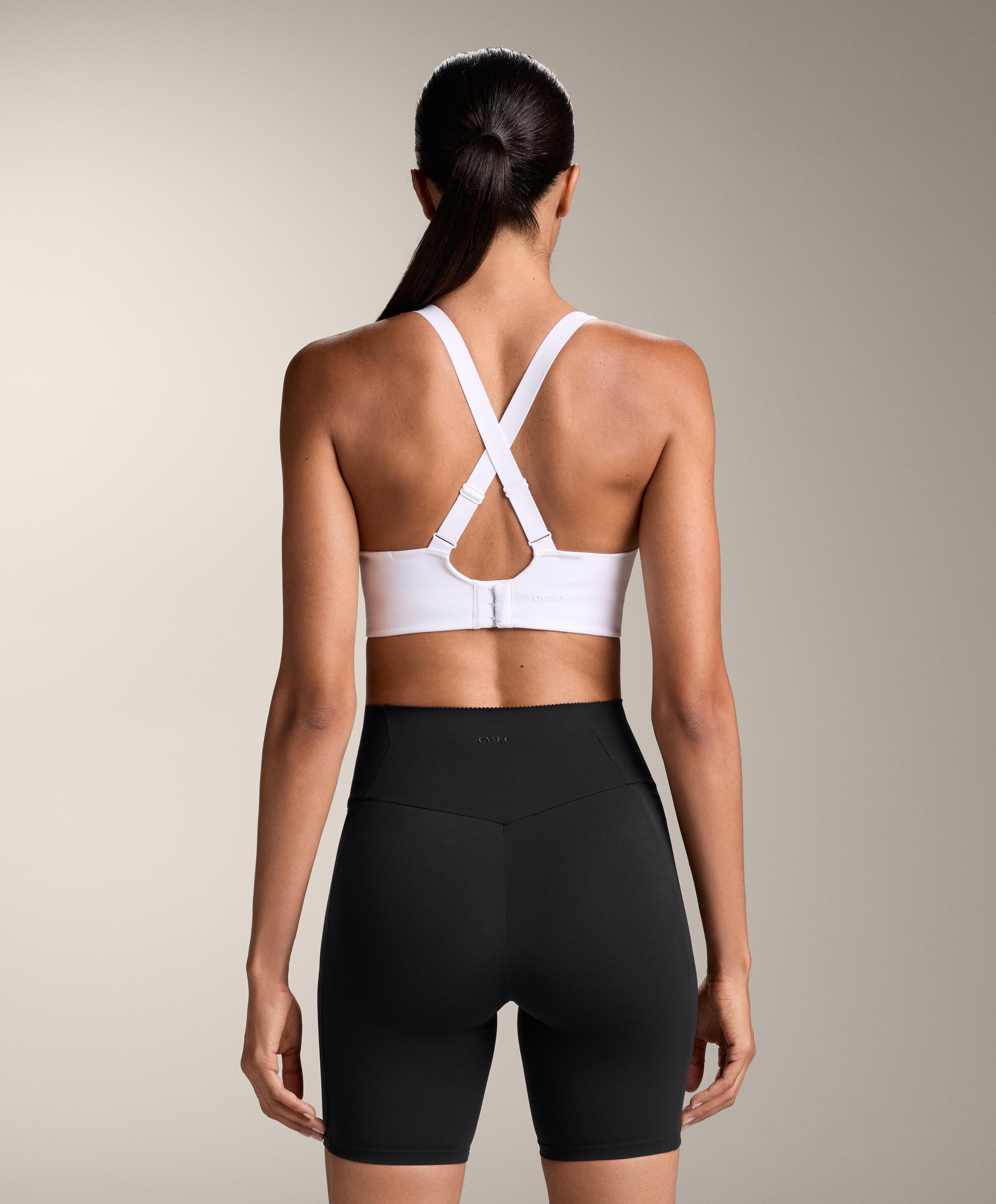 Firm support compressive sports bra
