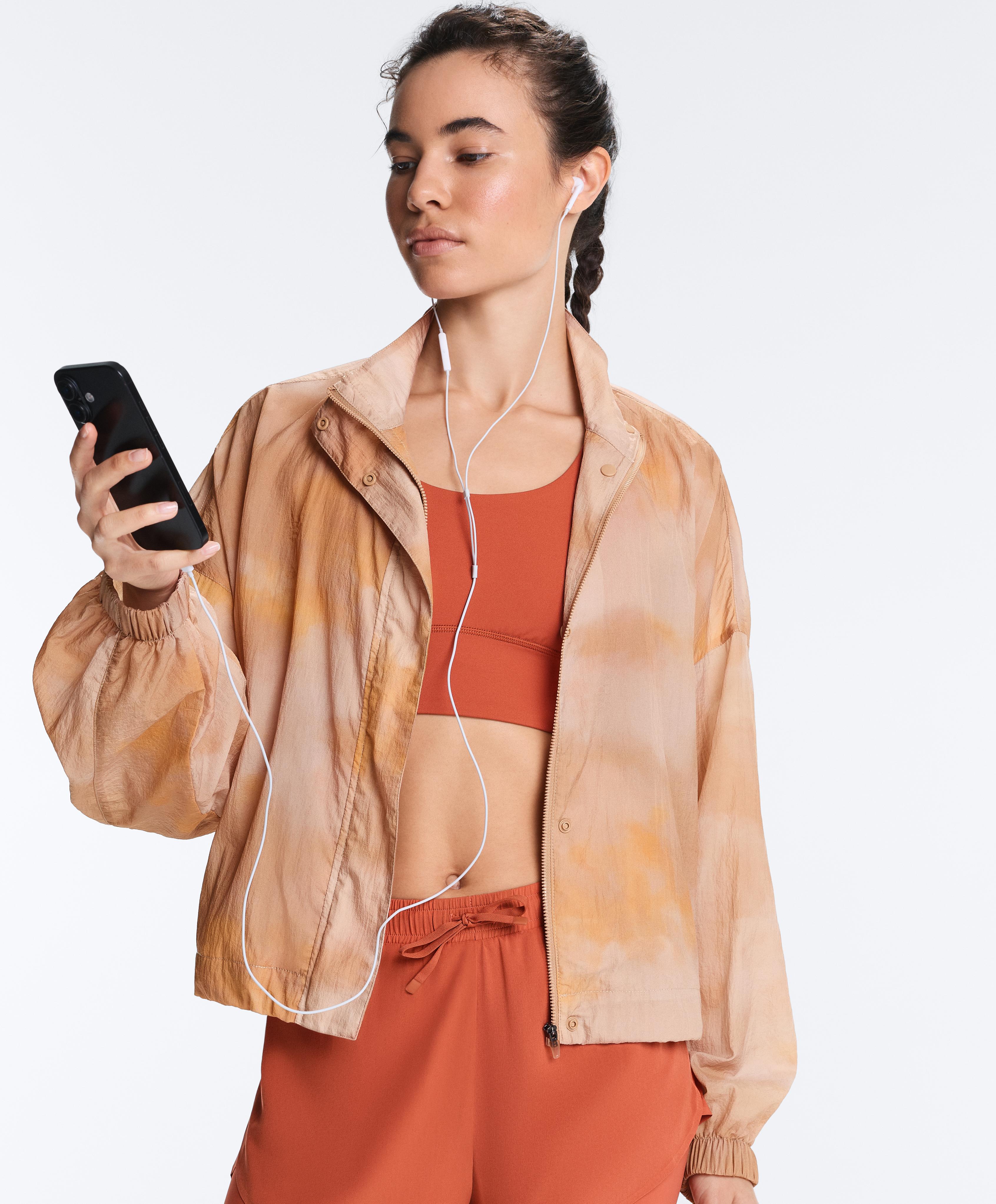 Tie-dye print track jacket — NUDE