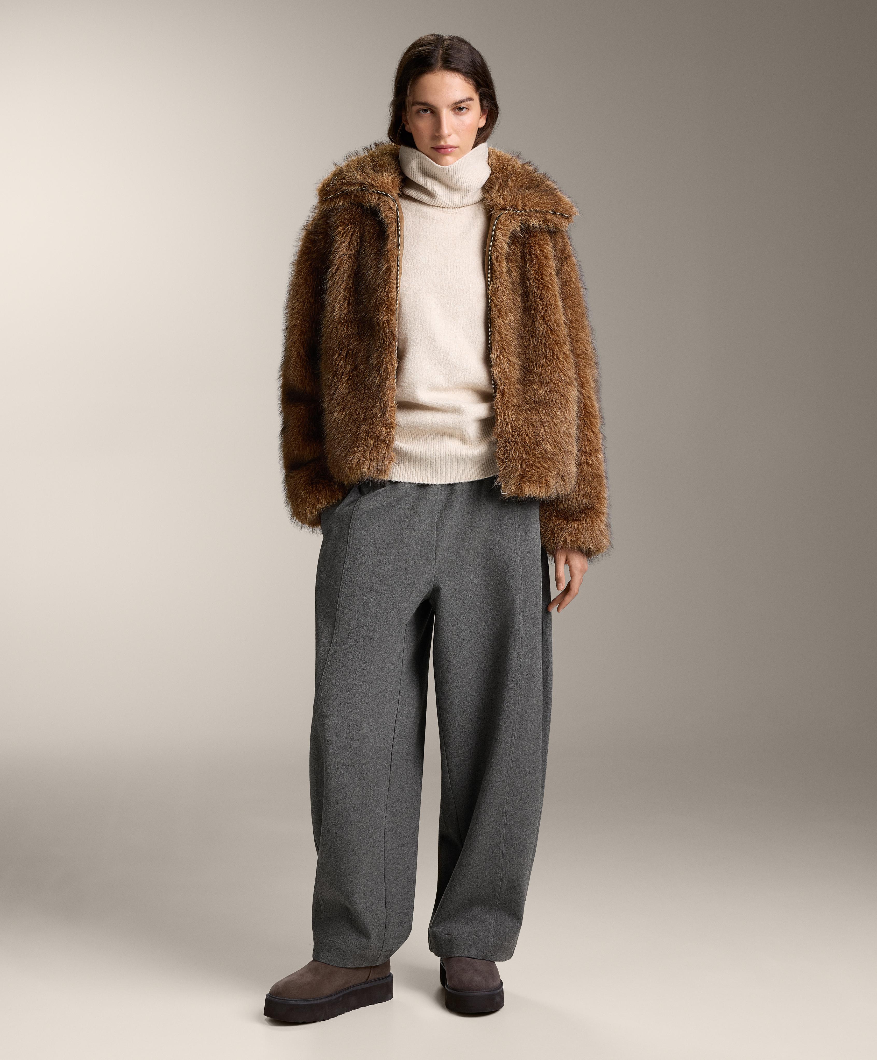 Jacke mit Kunstfell Jacke mit Kunstfell