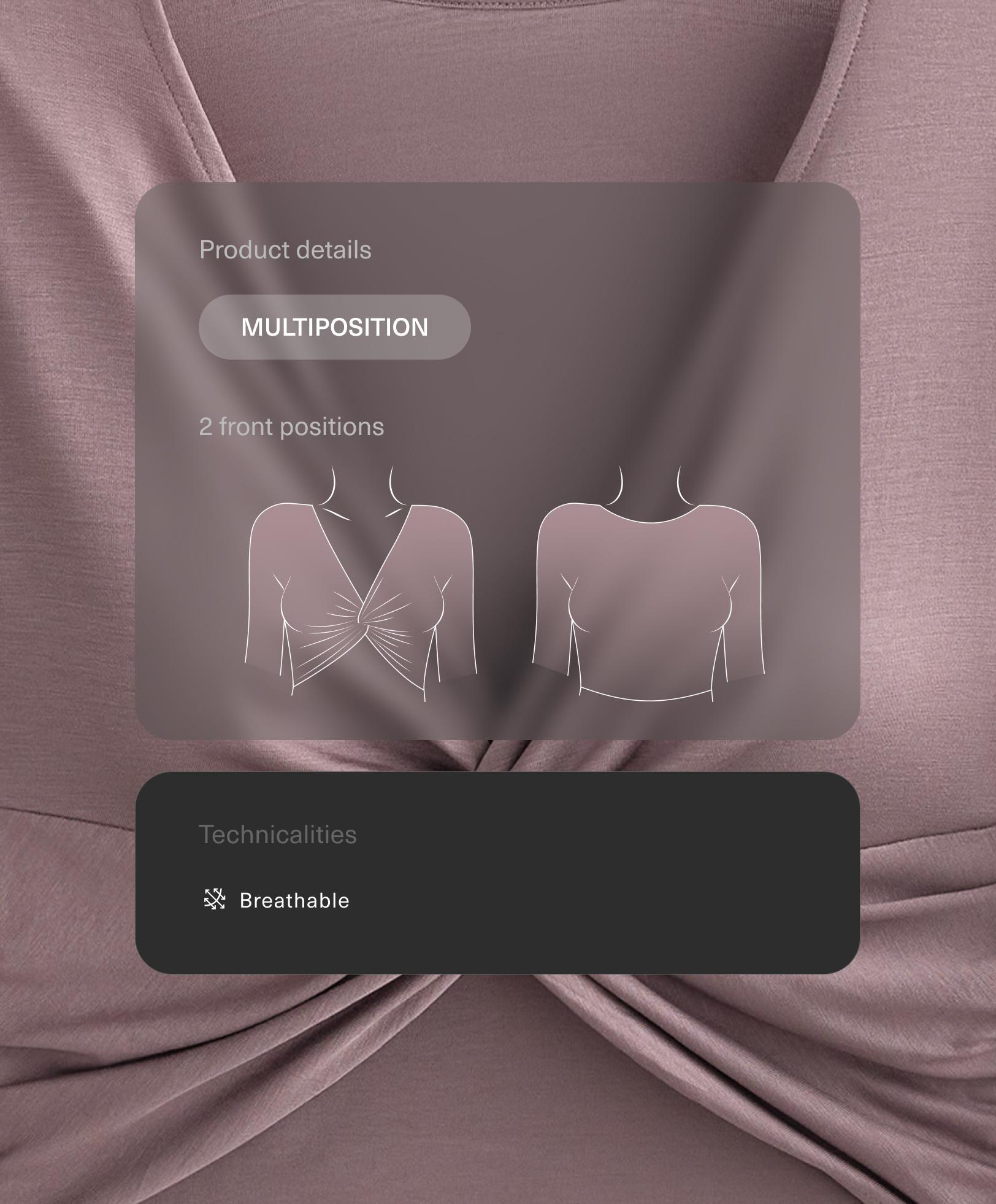 تيشرت بأكمام طويلة معقود من مزيج الليوسيل