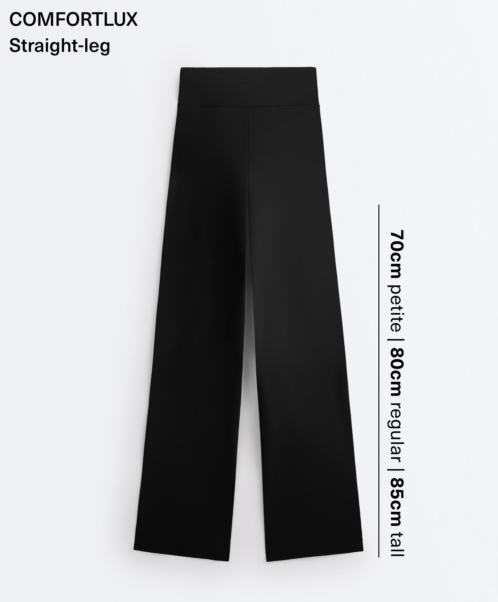 High-rise Comfortlux straight-leg trousers