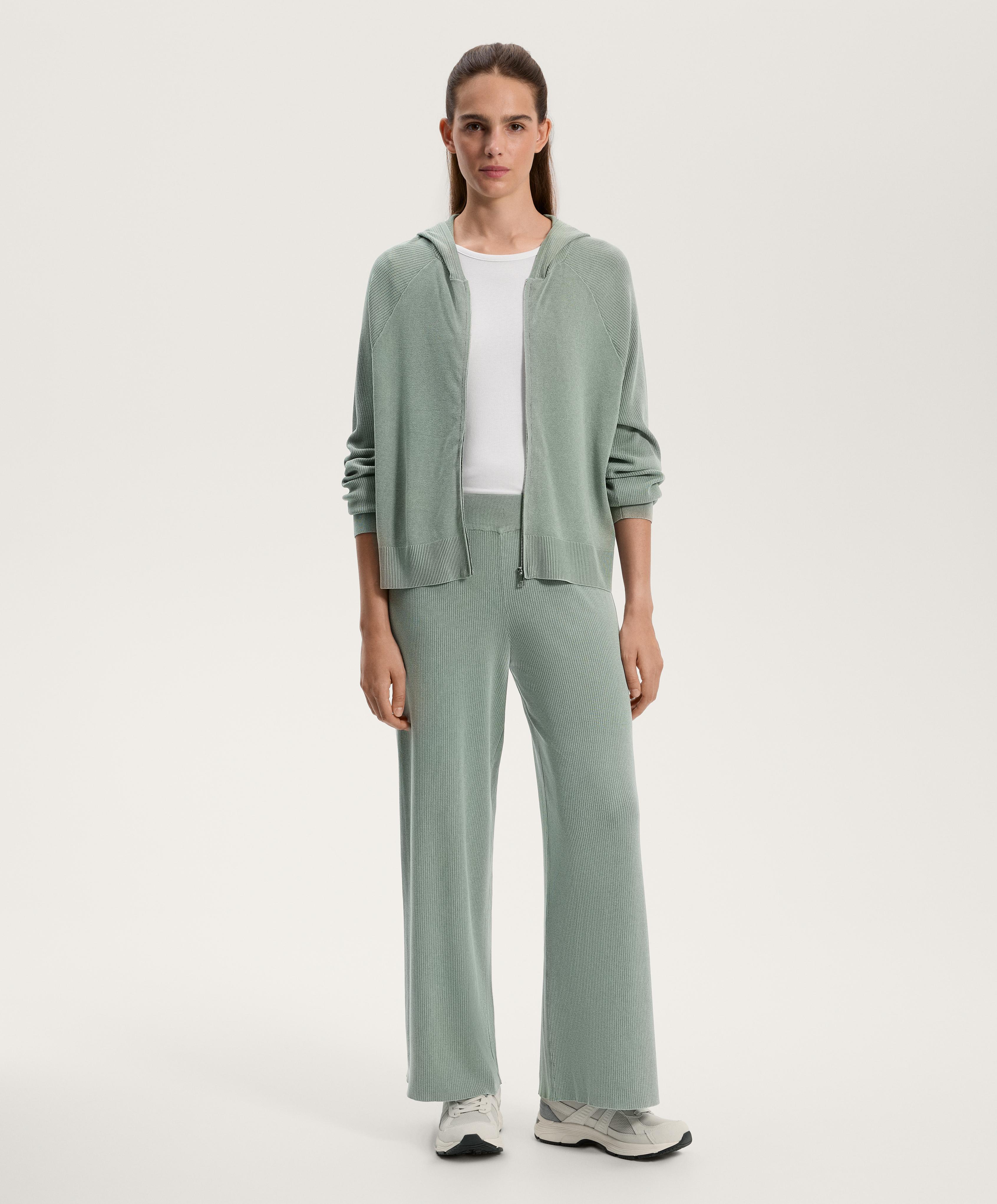 Pantaloni drepți din tricot spălat - Soldari Pantaloni drepți din tricot spălat - Soldari