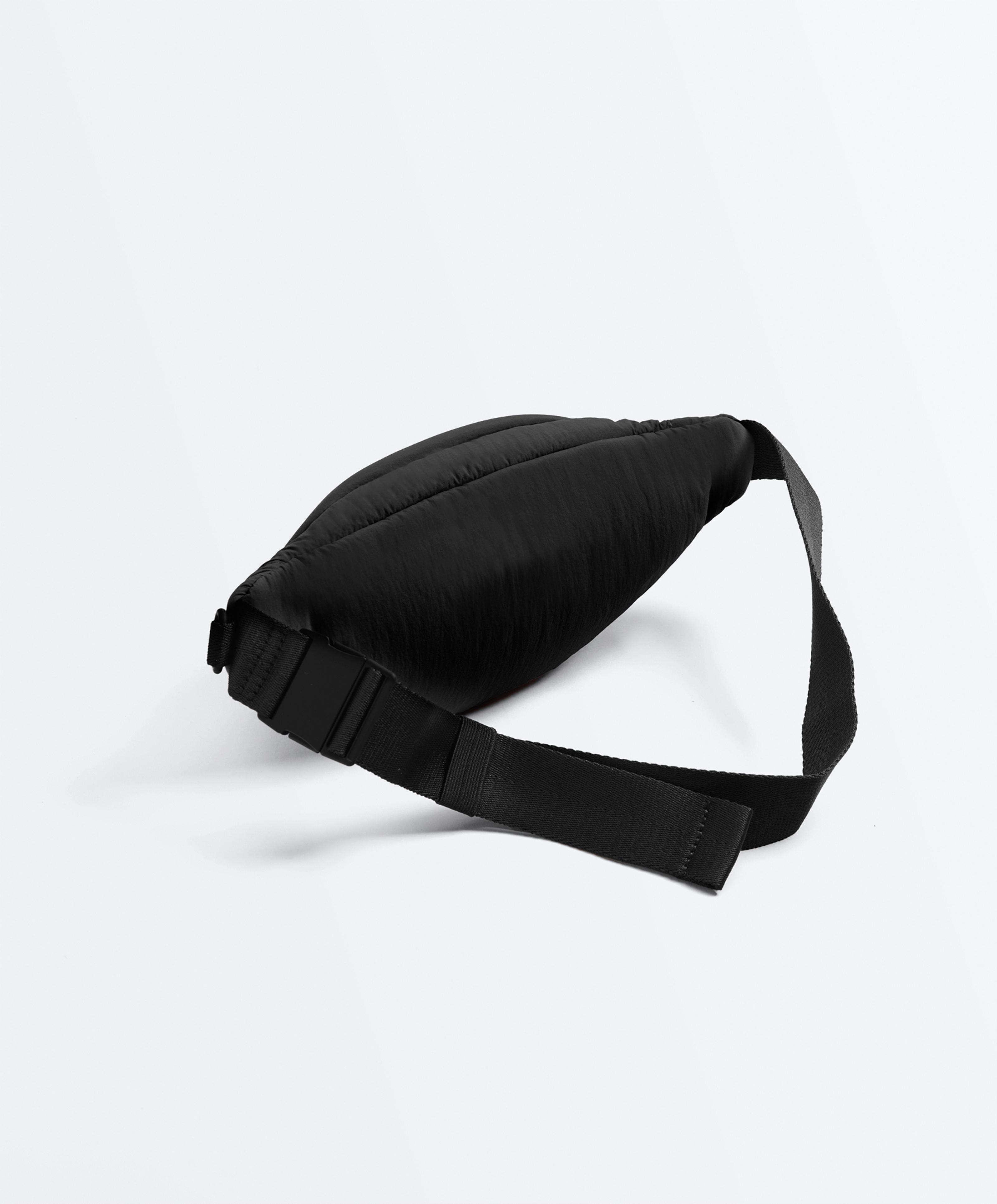 Water-repellent nylon belt bag — BLACK