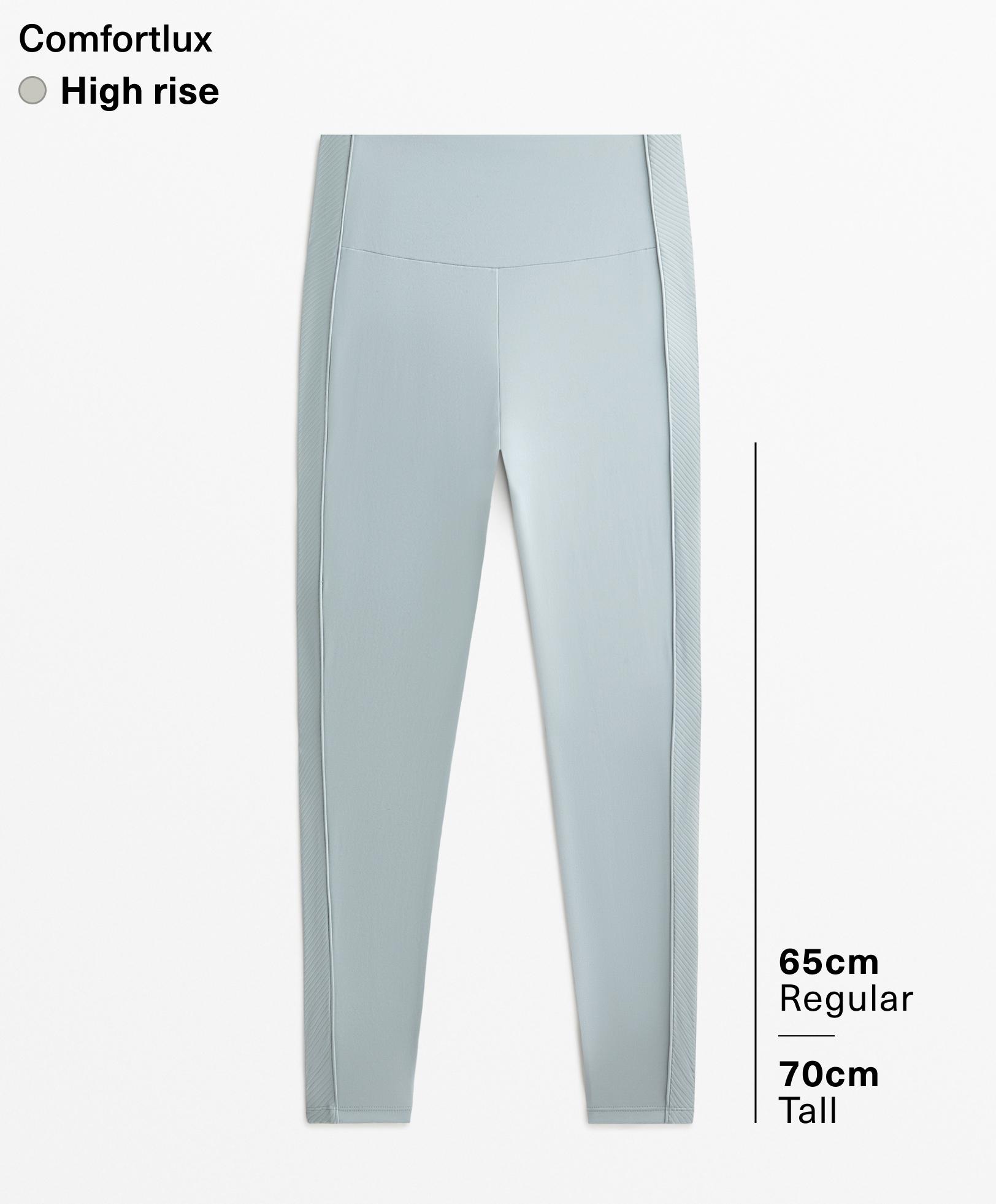 Comfortlux high rise side rib 65cm ankle-length leggings