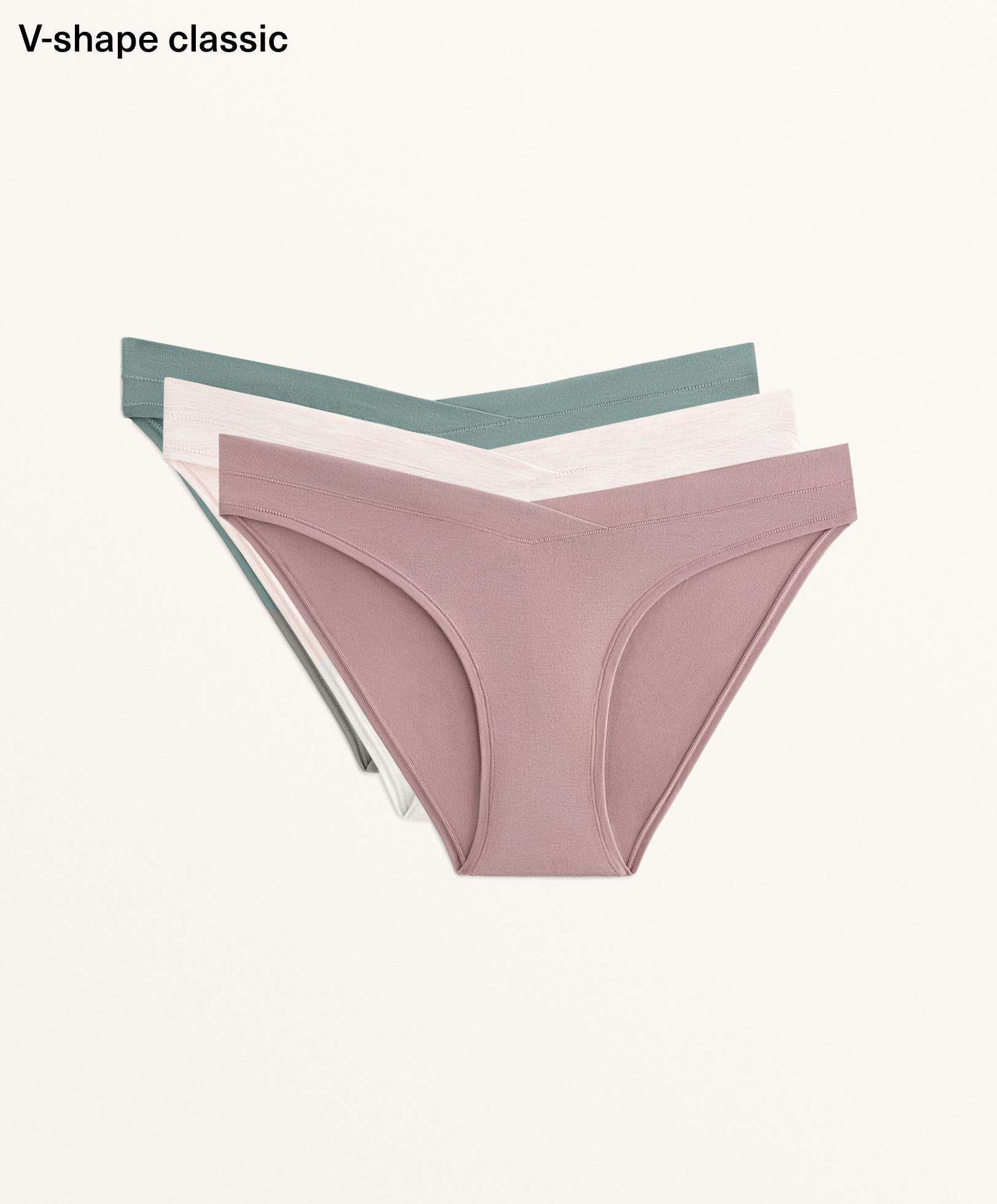 3 para klasičnih gaćica od mešavine modala sa V-izrezom 3 para klasičnih gaćica od mešavine modala sa V-izrezom