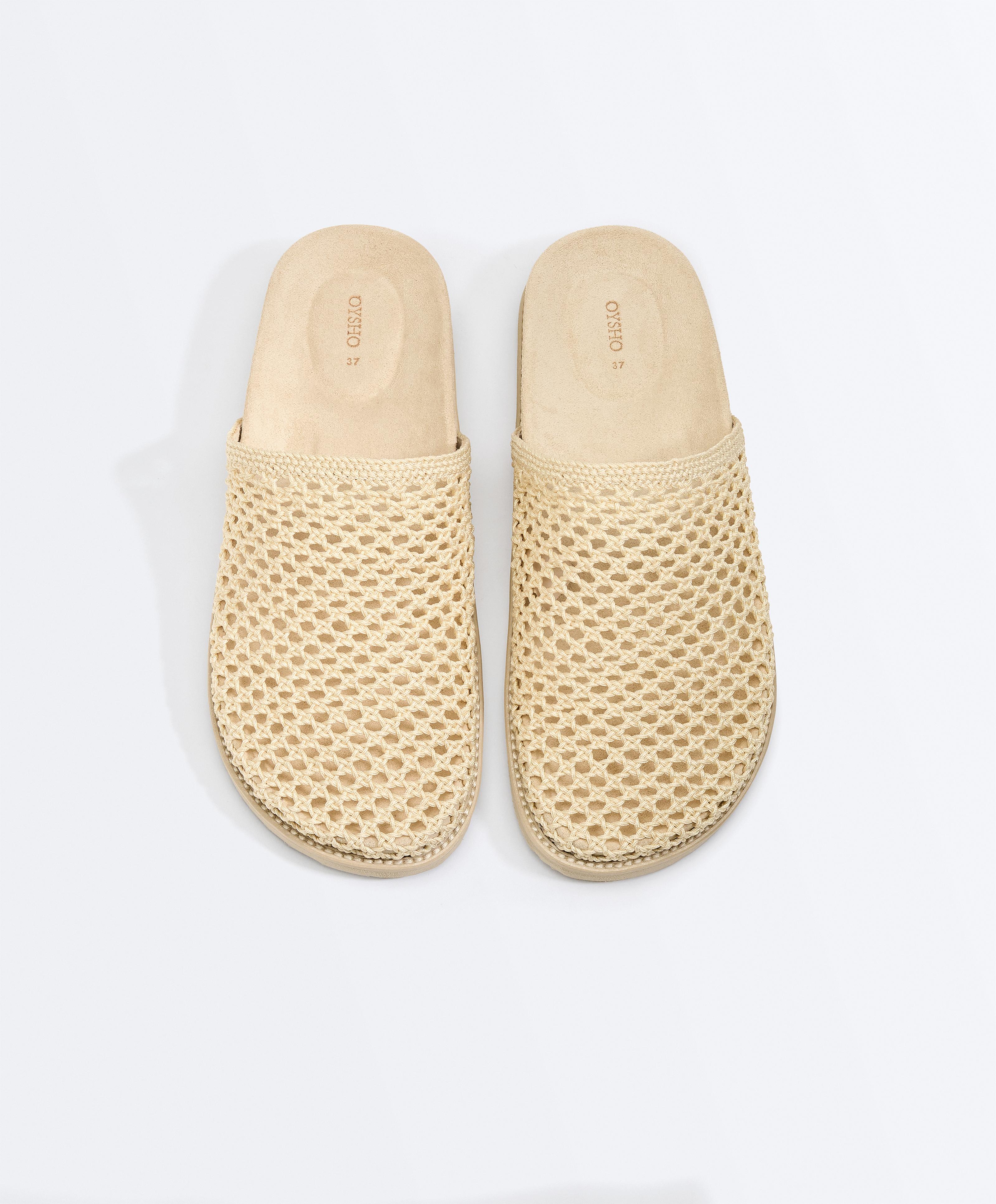 Braided clogs — ECRU
