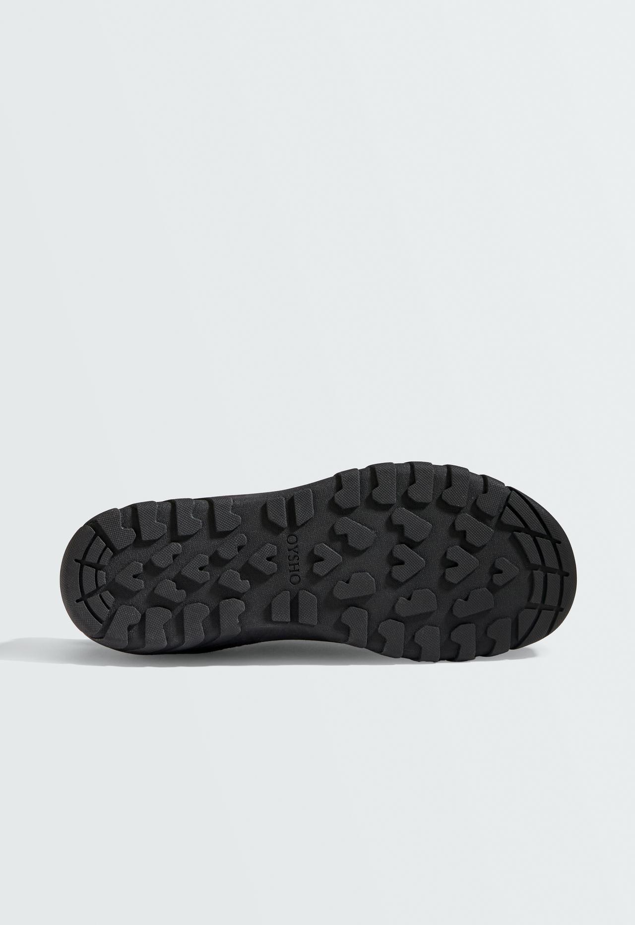 Split-leather trainers — BROWN